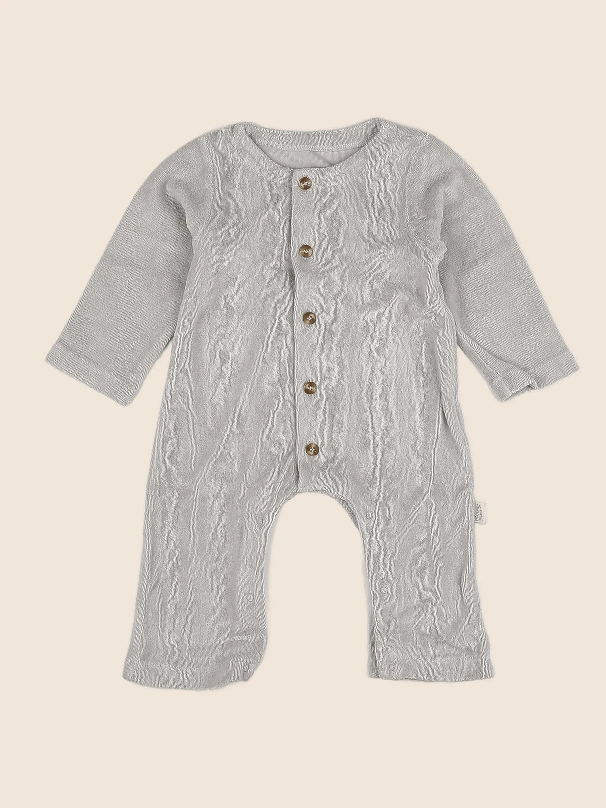 Poudre Organic - combinaison gris (neuf) - 6 mois