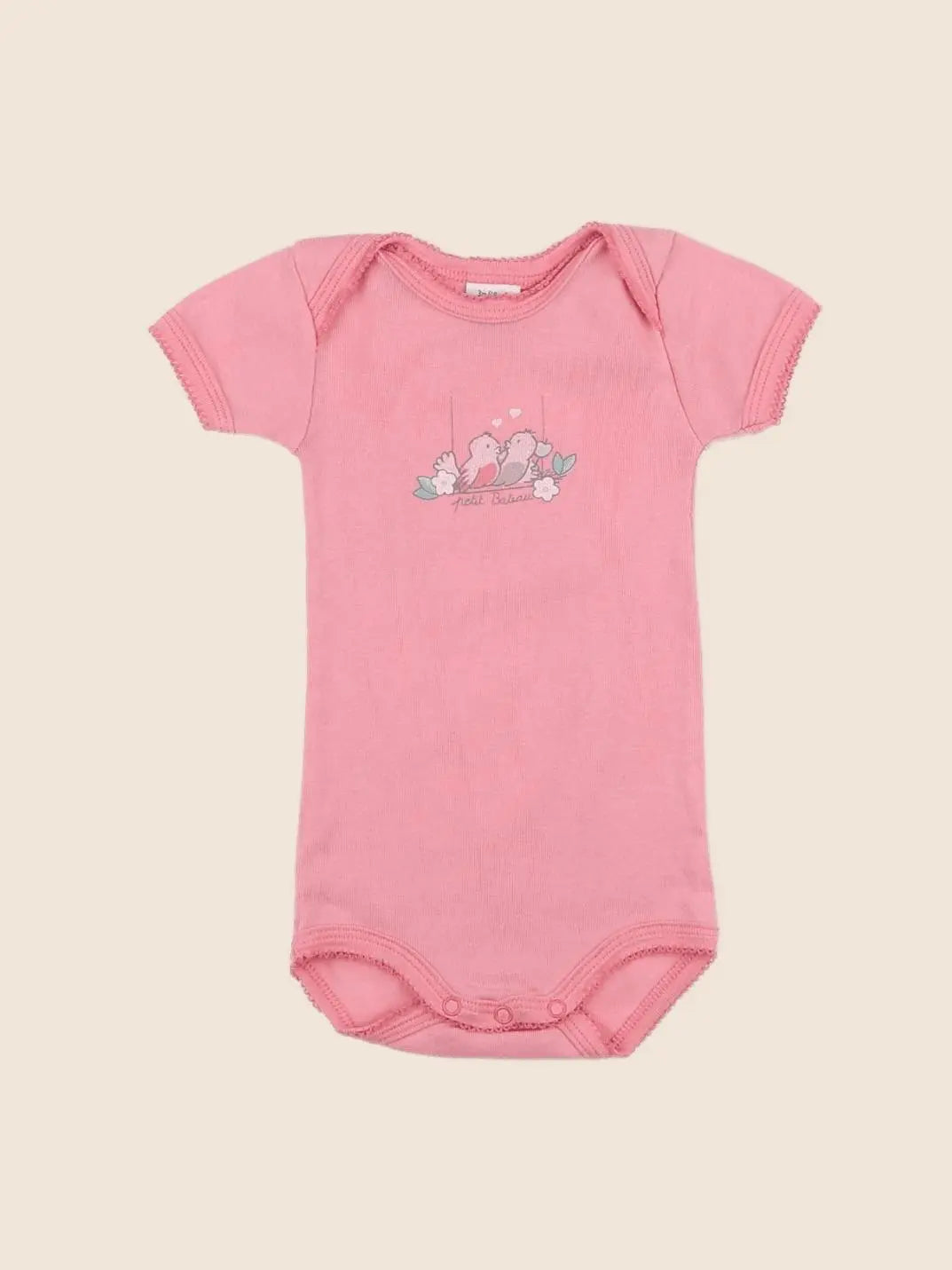 Petit Bateau - body rose - 3 mois