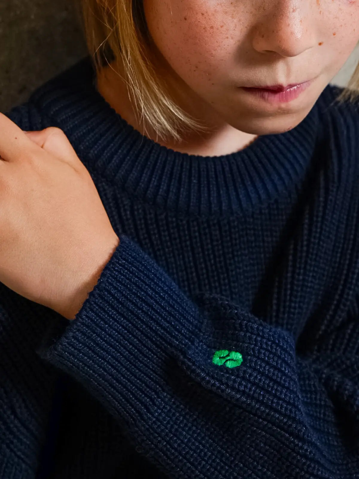 Le pull 100% coton Marine