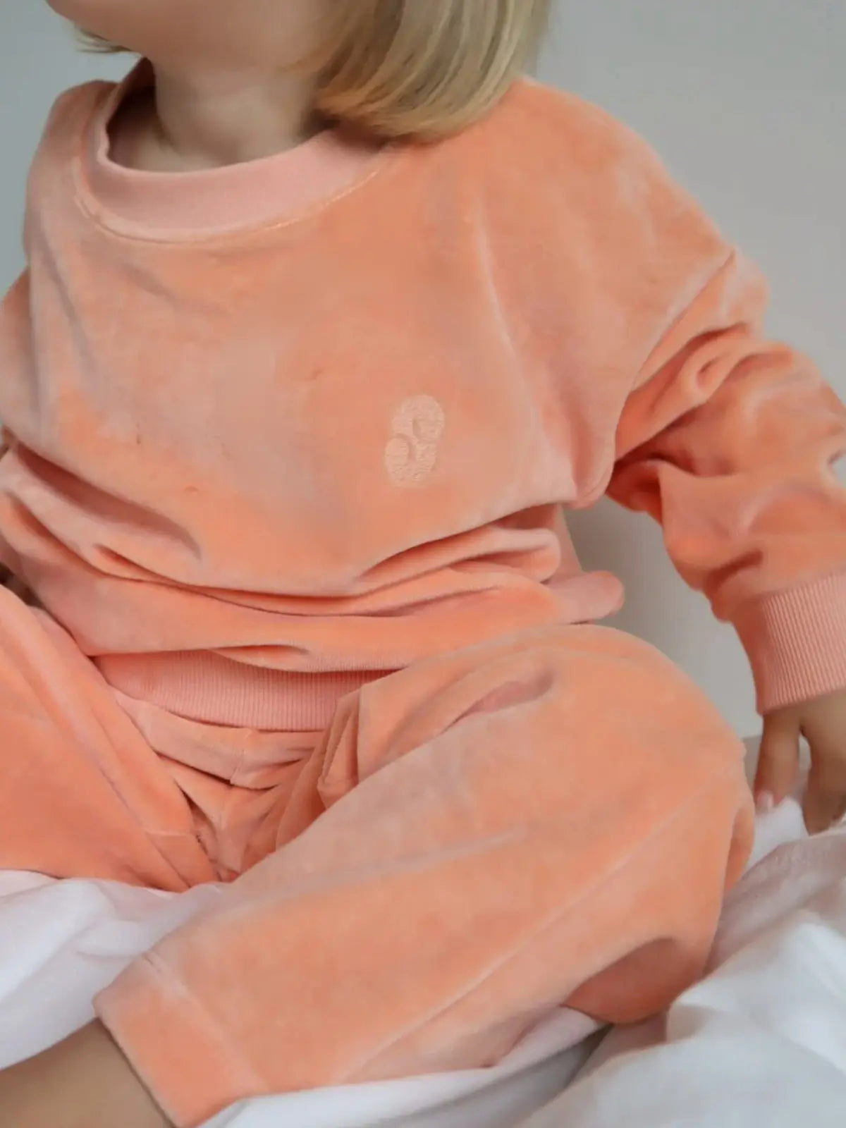Le pyjama velours Pêche