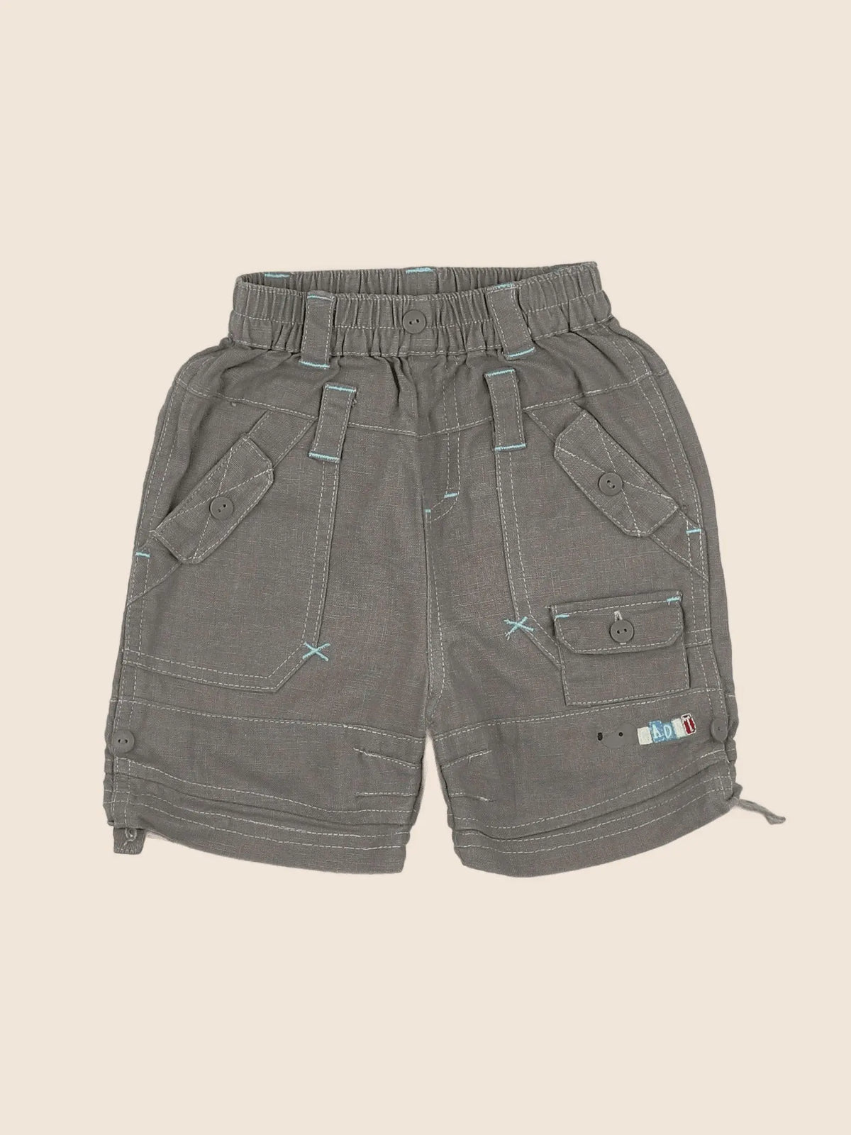 Cadet Rousselle - short beige, bleu - 6 mois