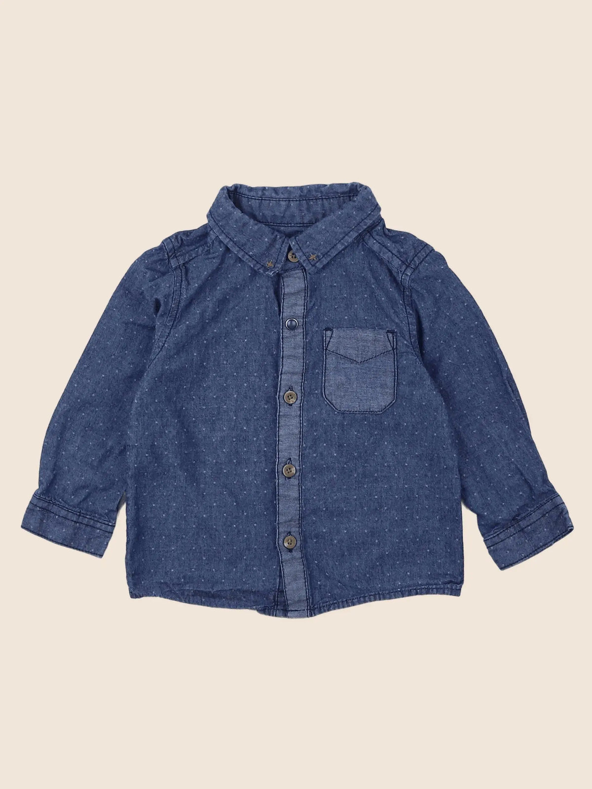 La Redoute - chemise bleu - 12 mois
