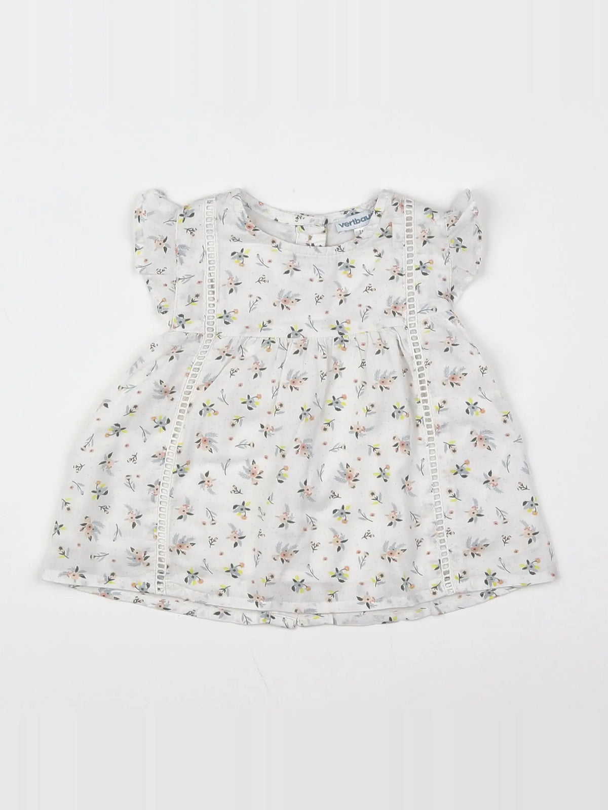 Vertbaudet - blouse blanc - 9 mois