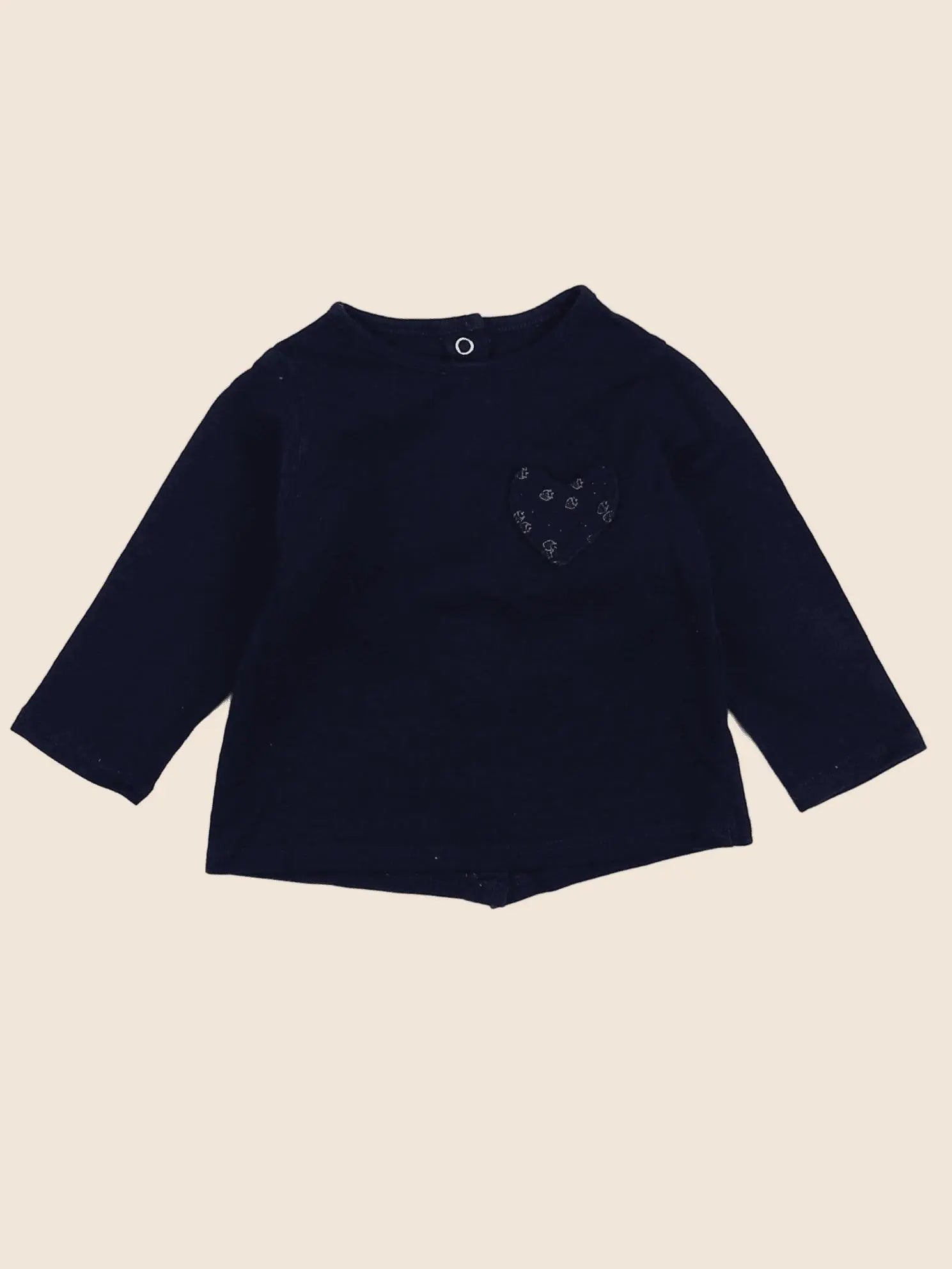 Vertbaudet - tee-shirt bleu - 3 mois