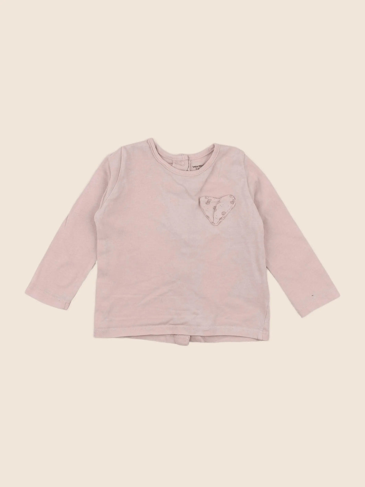 Vertbaudet - tee-shirt rose - 9 mois