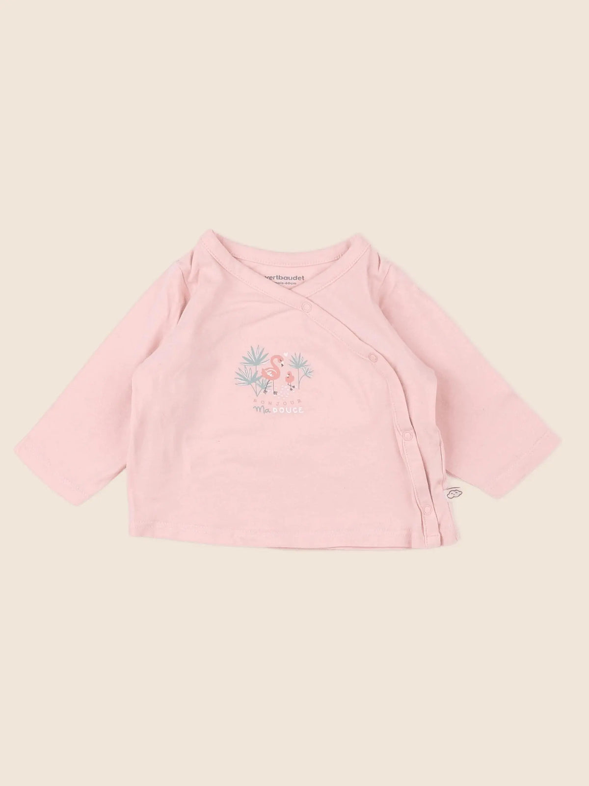 Vertbaudet - tee-shirt rose - 3 mois