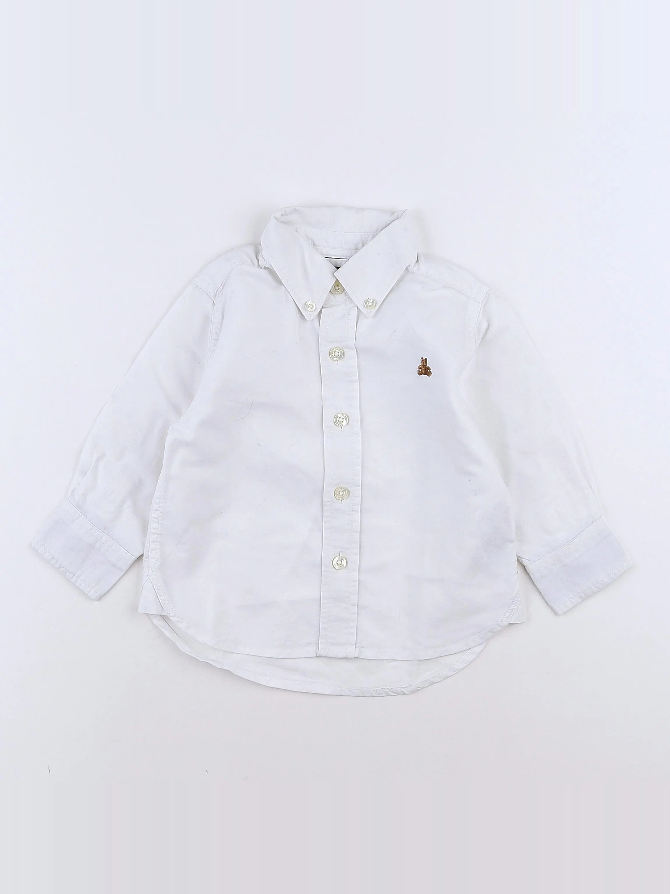 GAP - chemise blanc - 12/18 mois