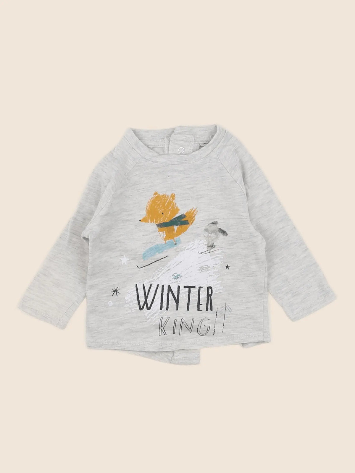 Vertbaudet - tee-shirt gris - 3 mois