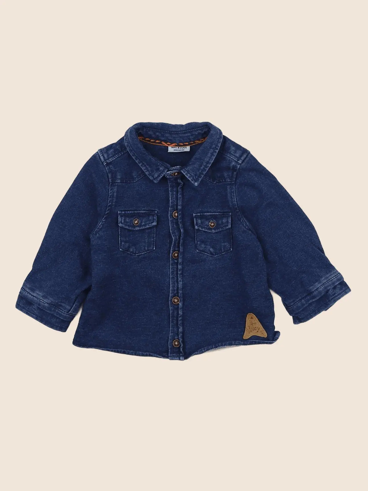 Tape à l'oeil - chemise bleu - 6 mois