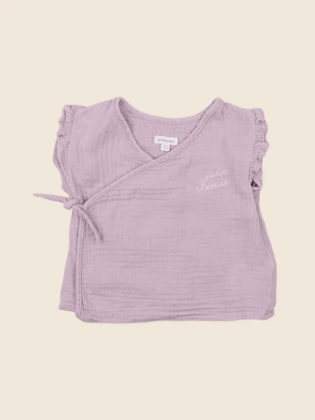 Vertbaudet - blouse violet - 12 mois