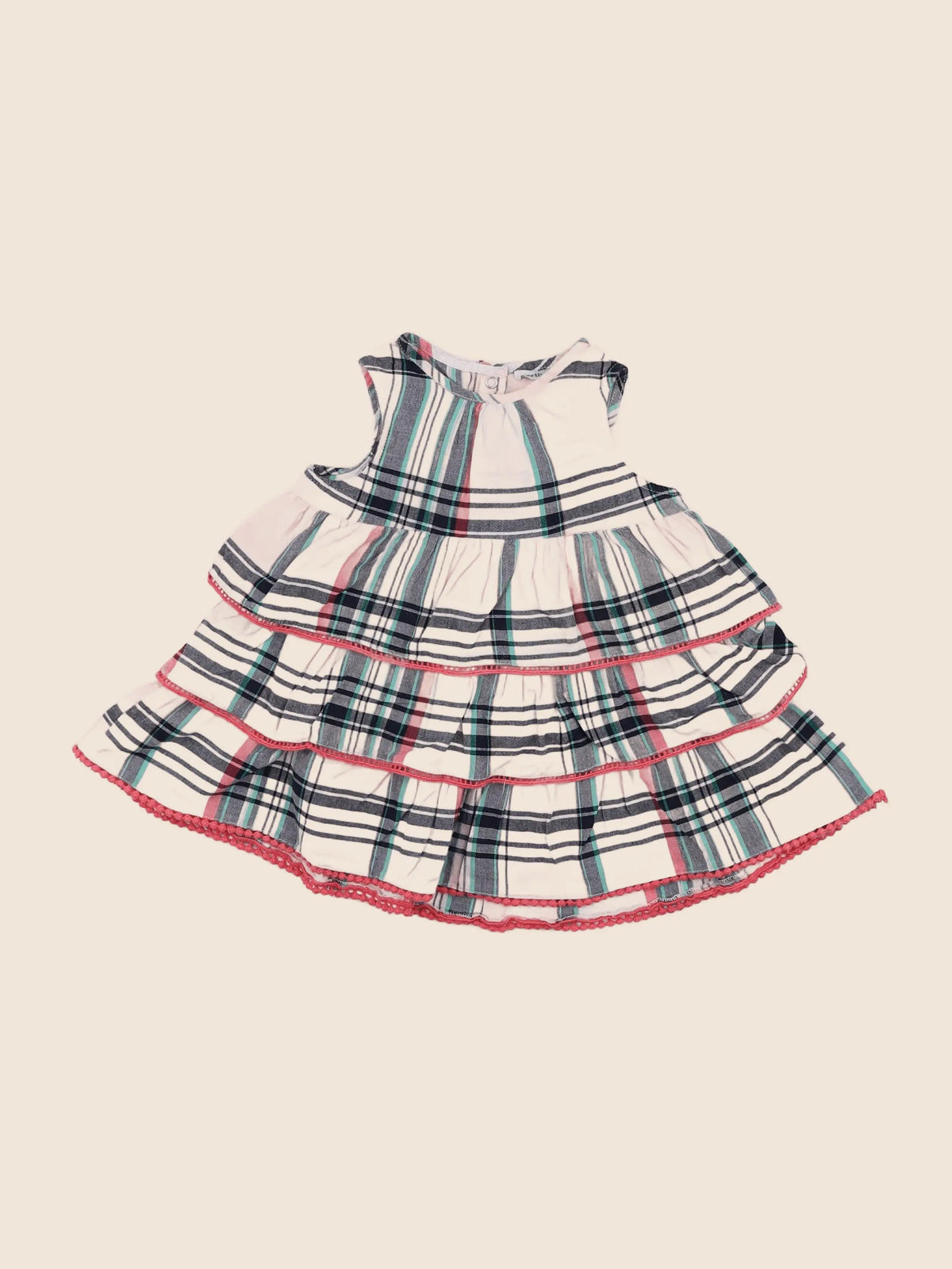 Vertbaudet - robe multicolore - 9 mois