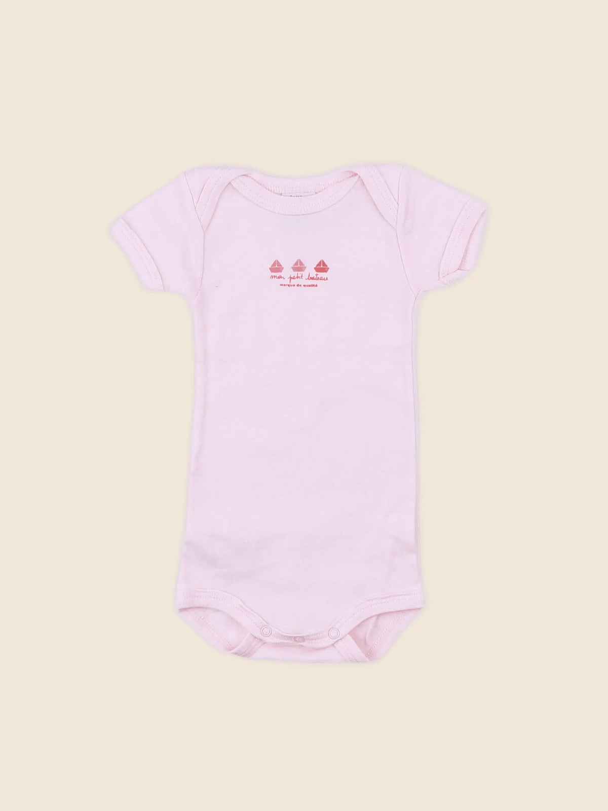 Petit Bateau - body rose - 3 mois