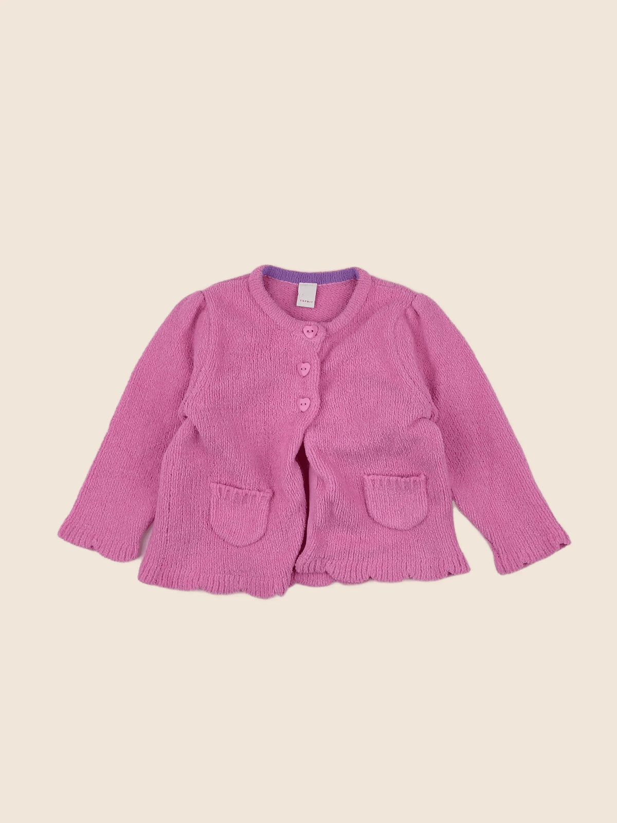 Esprit - gilet rose - 6 mois