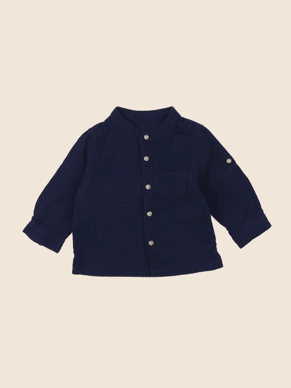 Vertbaudet - chemise bleu - 6 mois