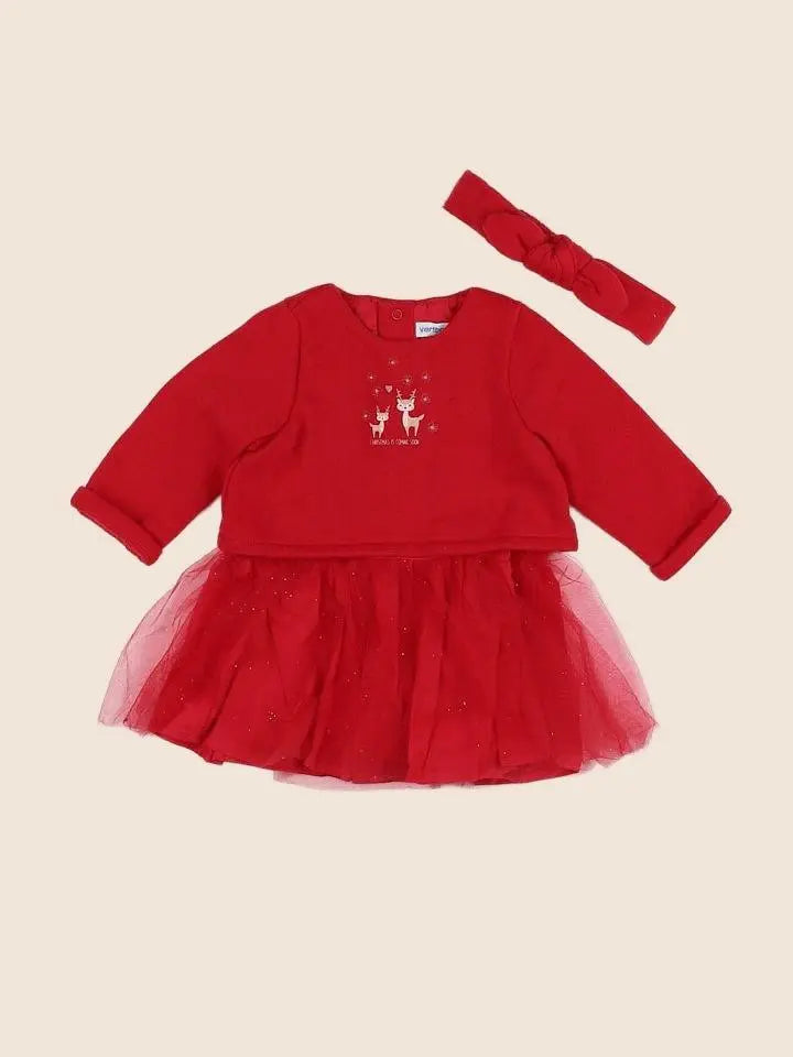 Vertbaudet - robe rouge - 6 mois