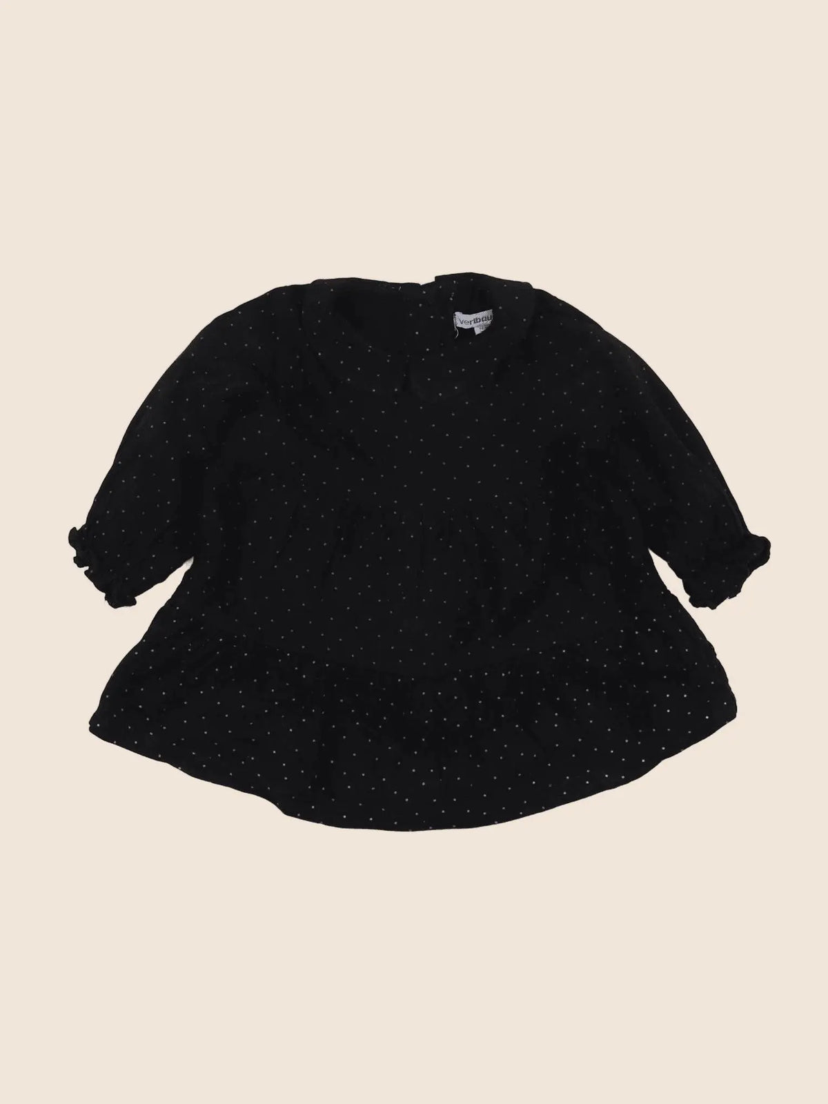 Vertbaudet - robe noir - 12 mois