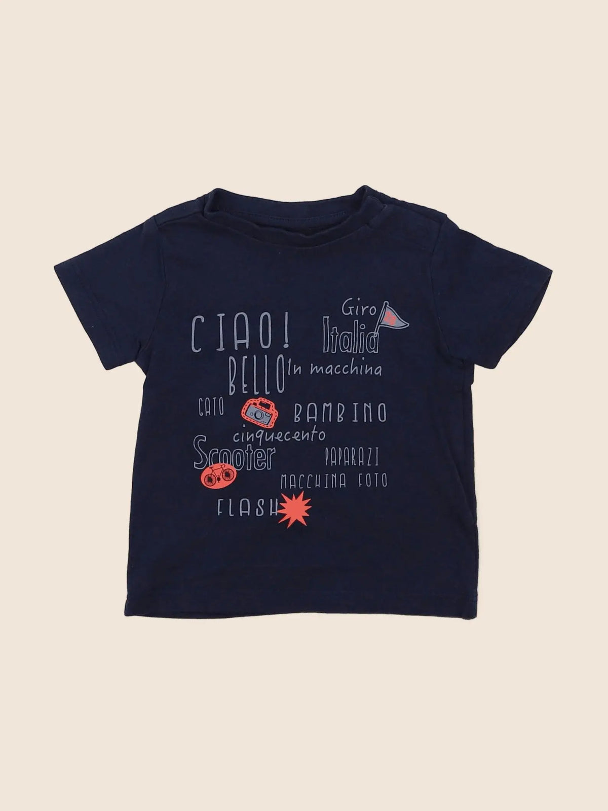Vertbaudet - tee-shirt bleu - 3 mois