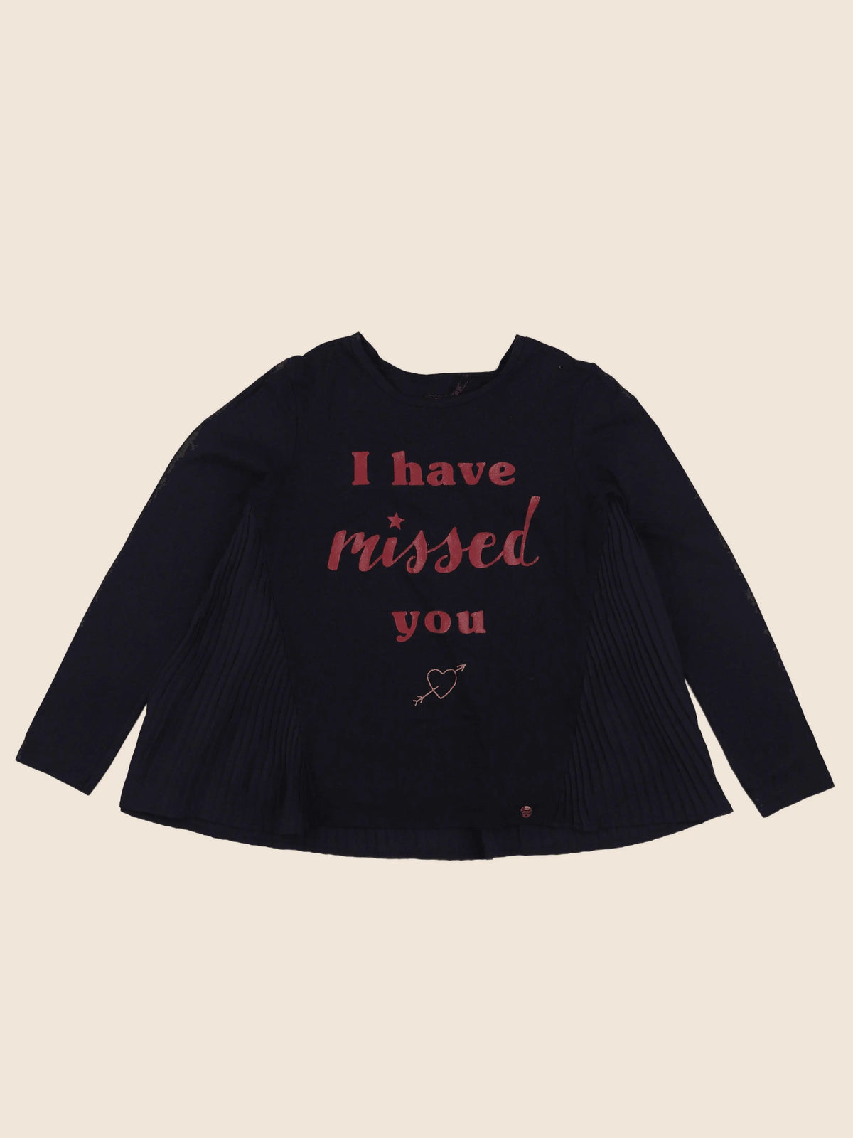 IKKS - tee-shirt bleu, rose - 10 ans