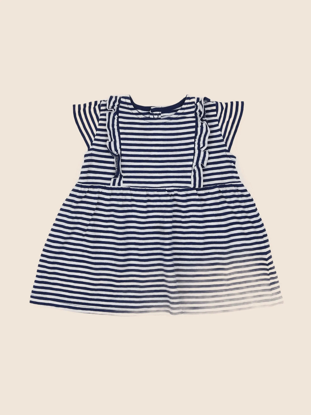 Petit Bateau - robe bleu - 12 mois