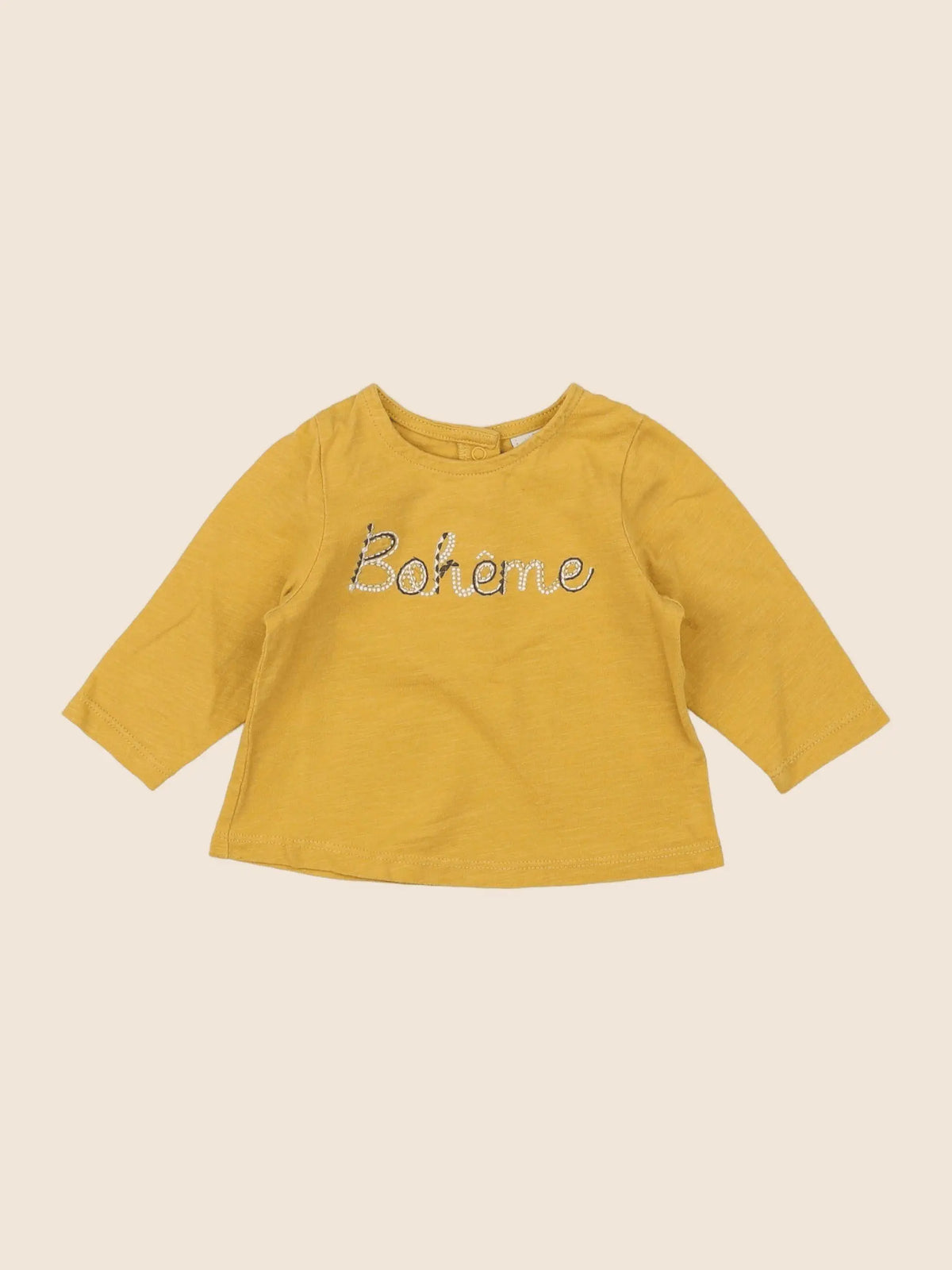 Tape à l'oeil - tee-shirt jaune, or - 3 mois