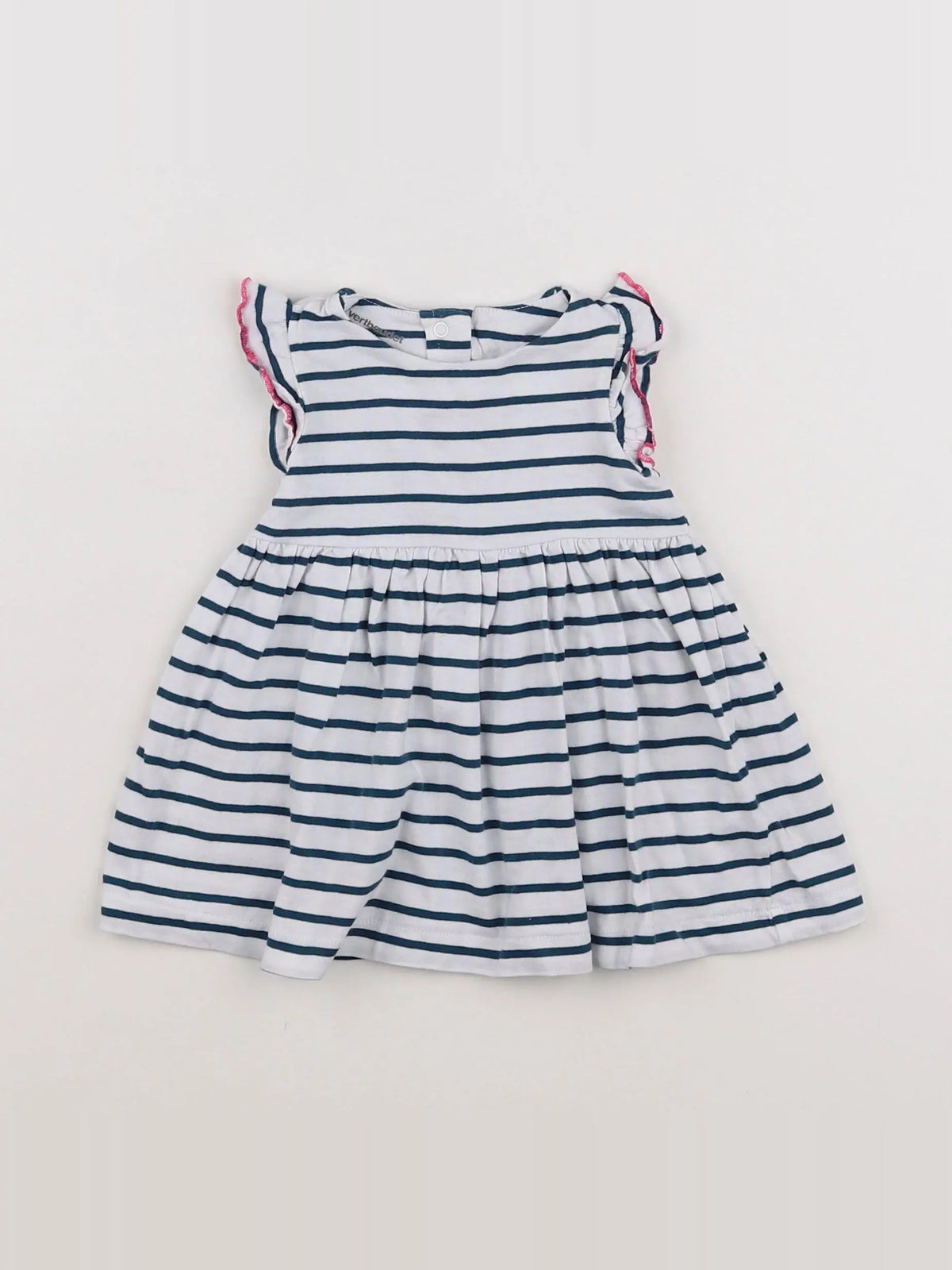 Vertbaudet - robe blanc - 6 mois