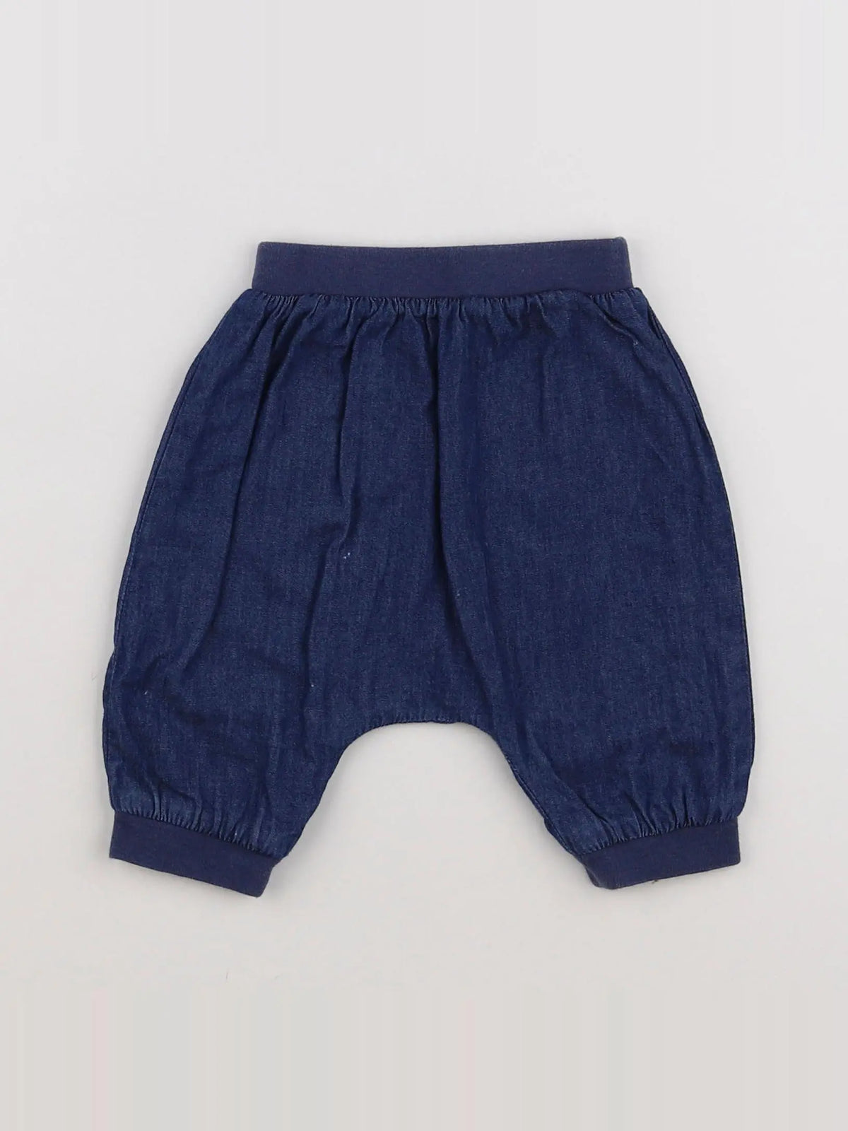 Boutchou - sarouel doublé bleu - 3 mois