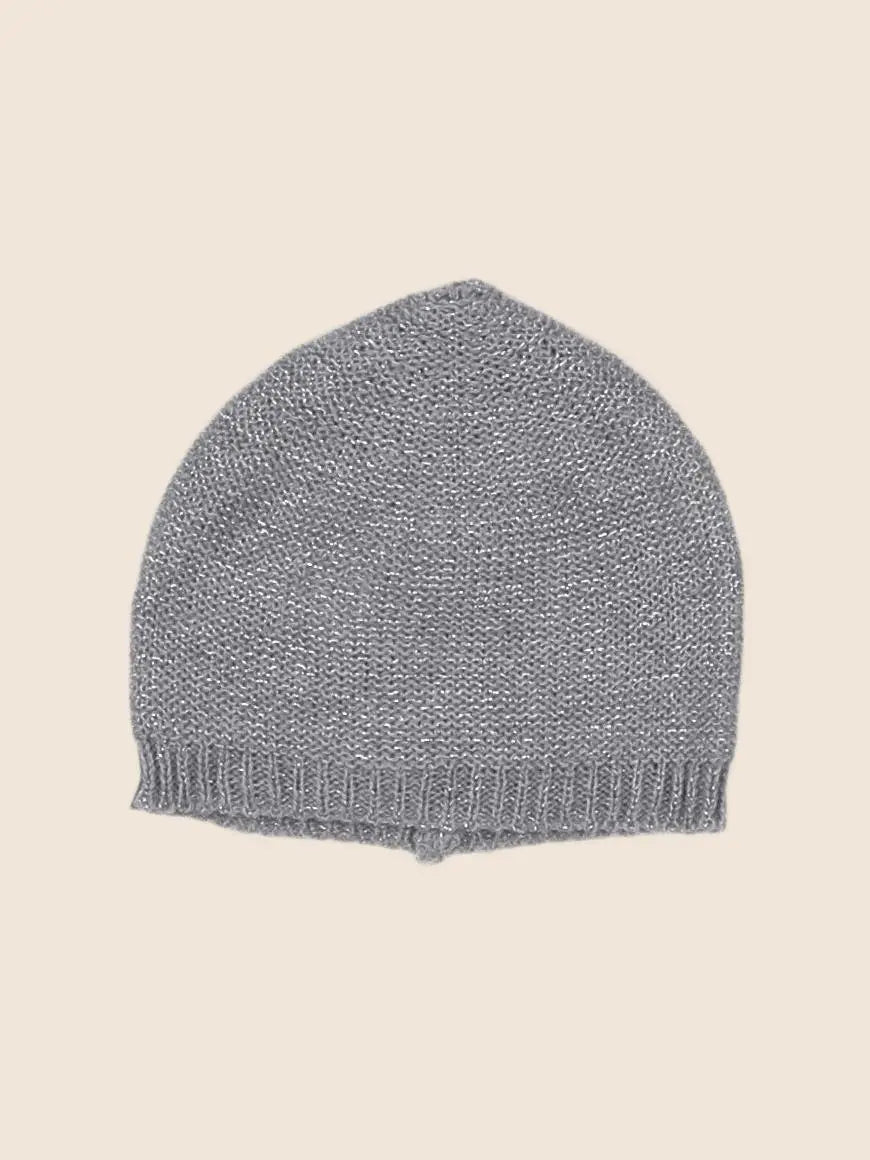 Vertbaudet - bonnet gris, argent - 6/12 mois