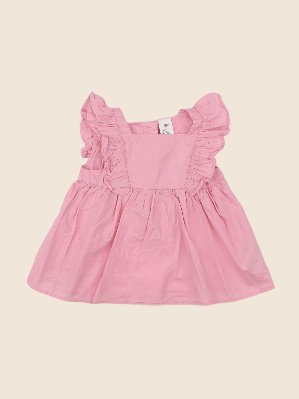 H&M - robe rose - 6/9 mois