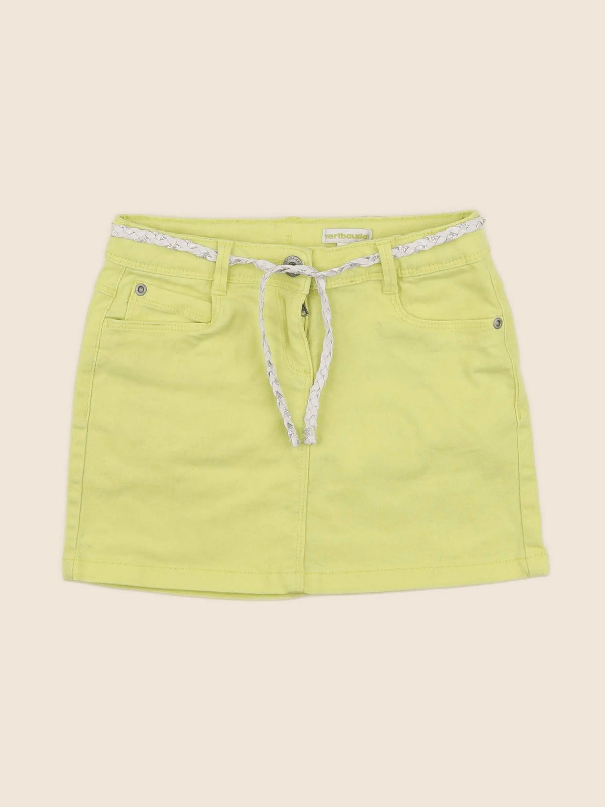 Vertbaudet - jupe jaune - 8 ans