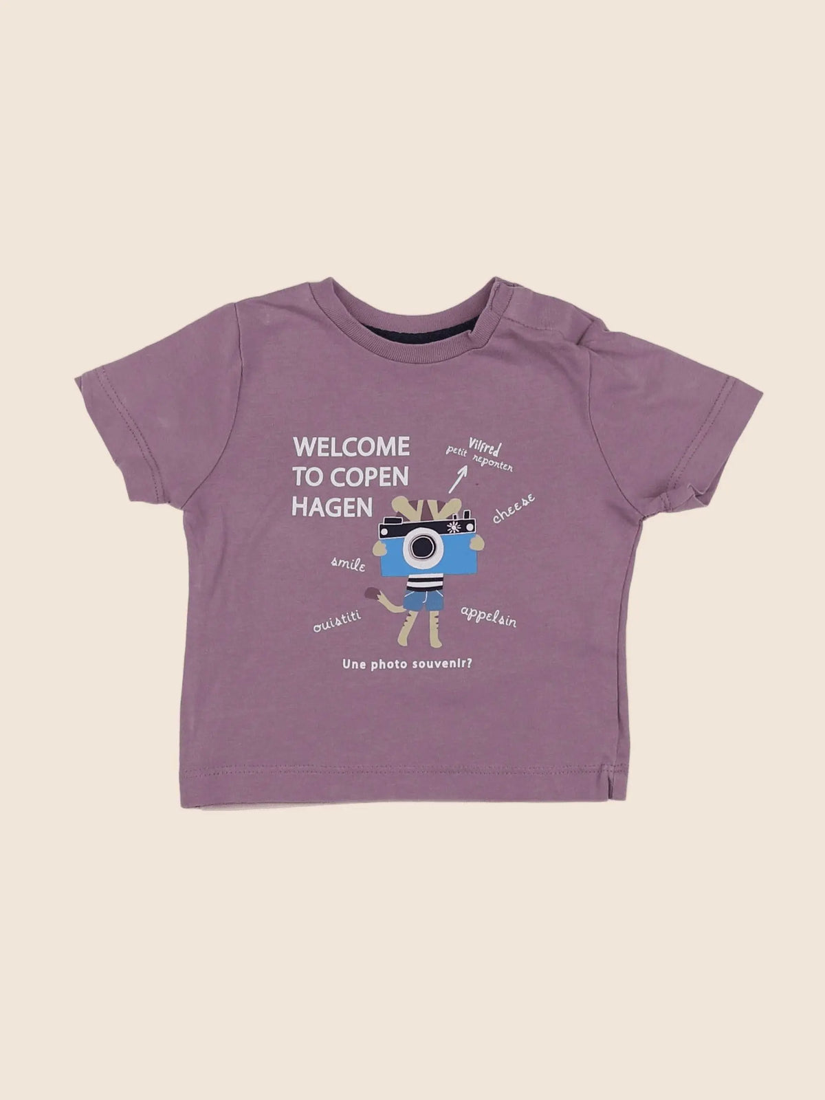 Boutchou - tee-shirt violet - 6 mois
