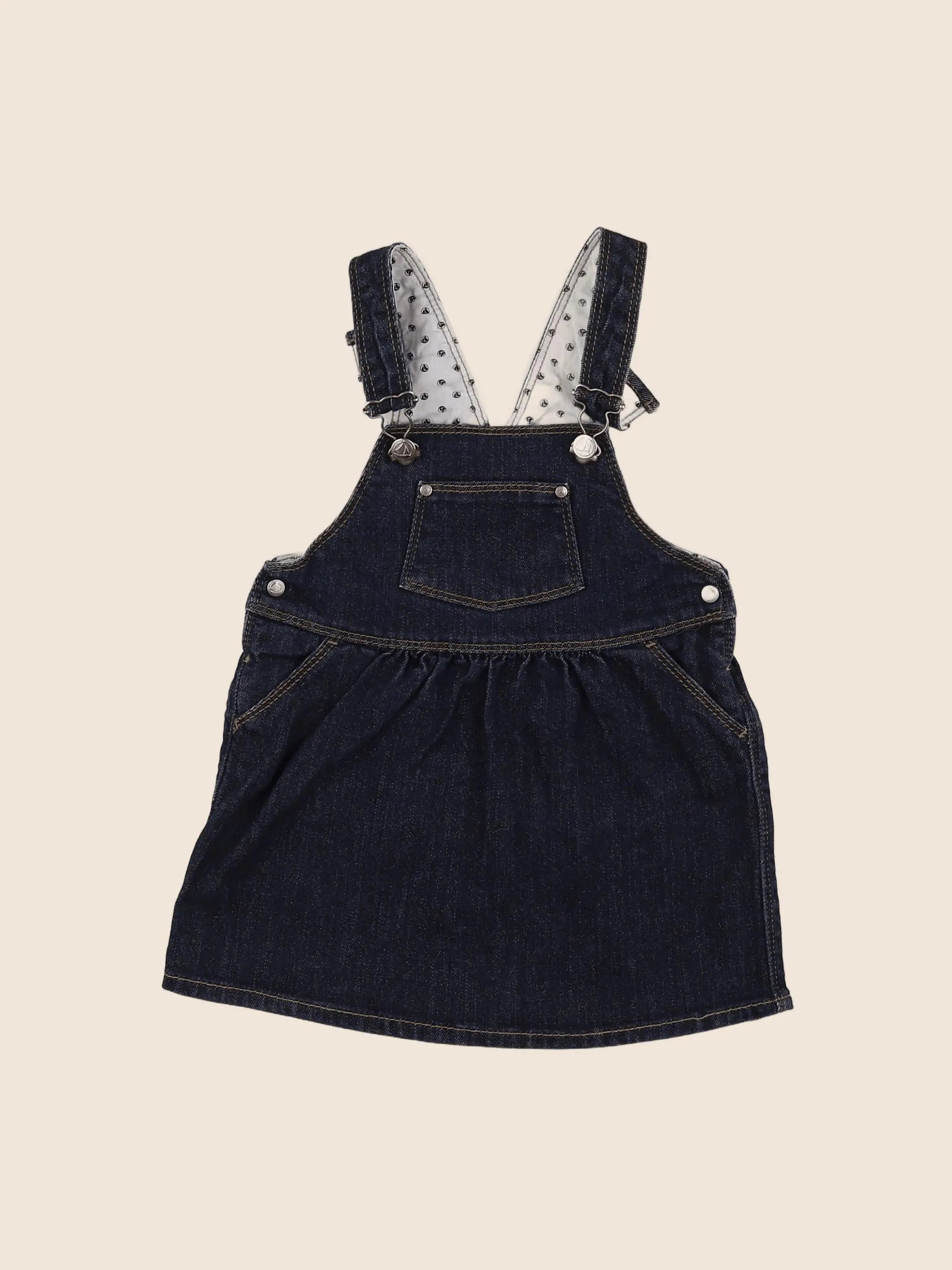 Petit Bateau - robe bleu - 18 mois