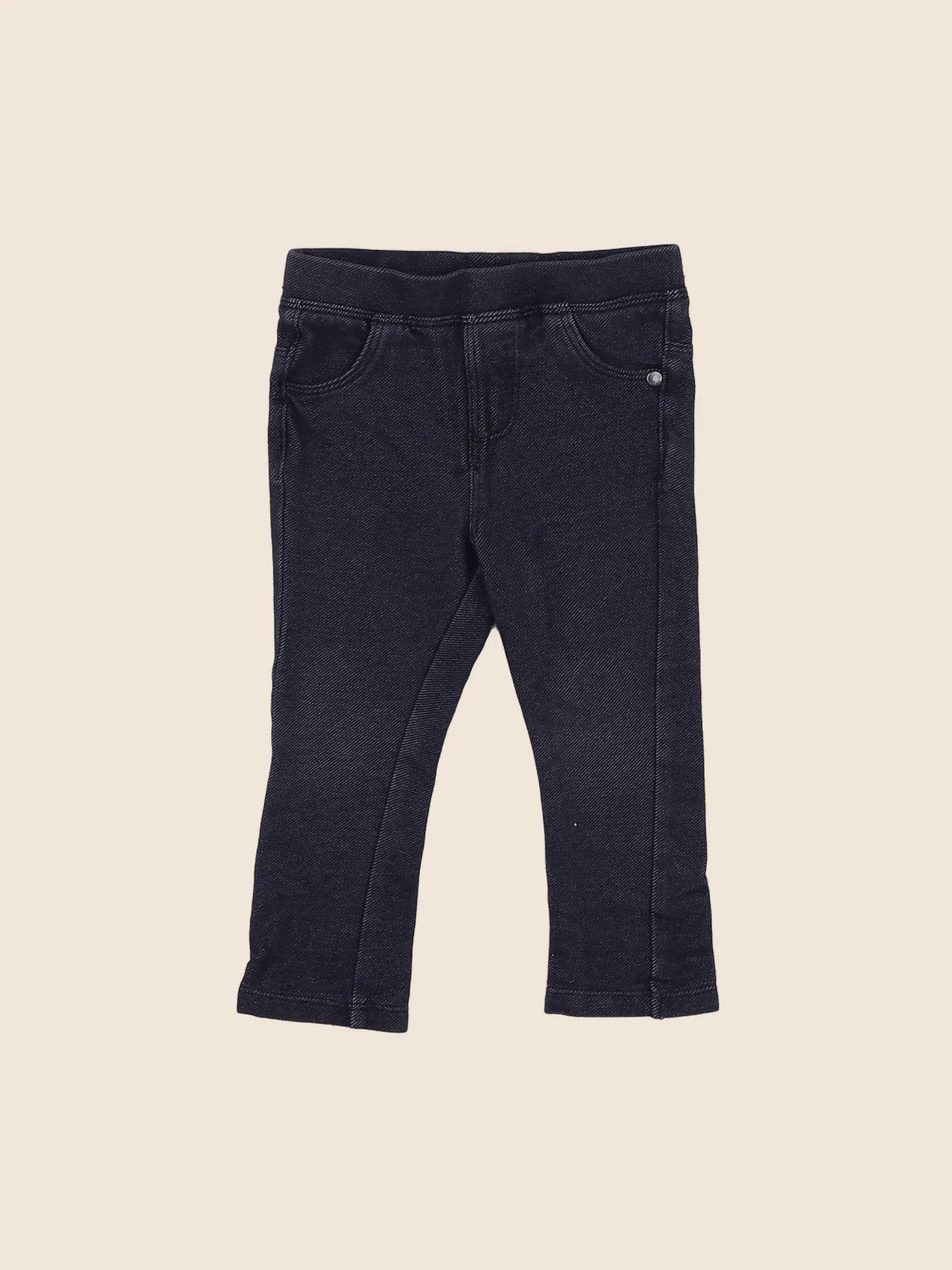Vertbaudet - jegging bleu - 12 mois