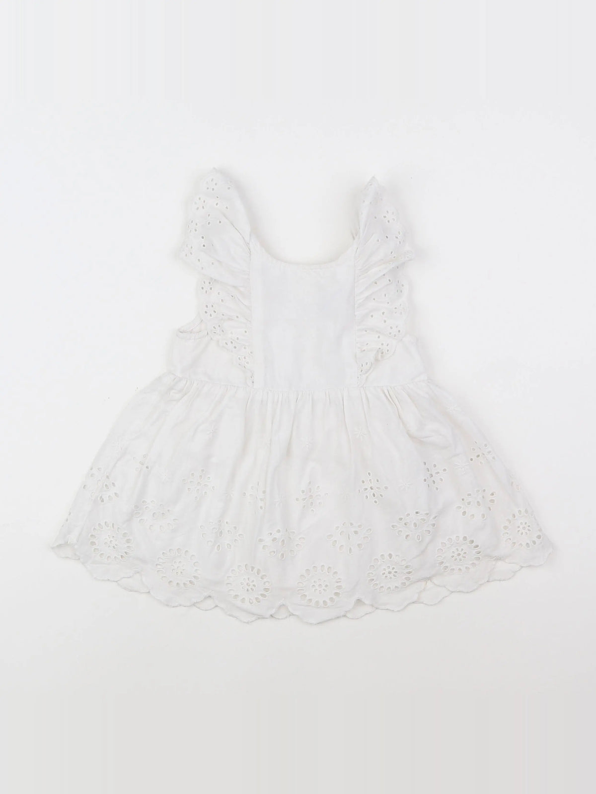 Vertbaudet - robe blanc - 12 mois