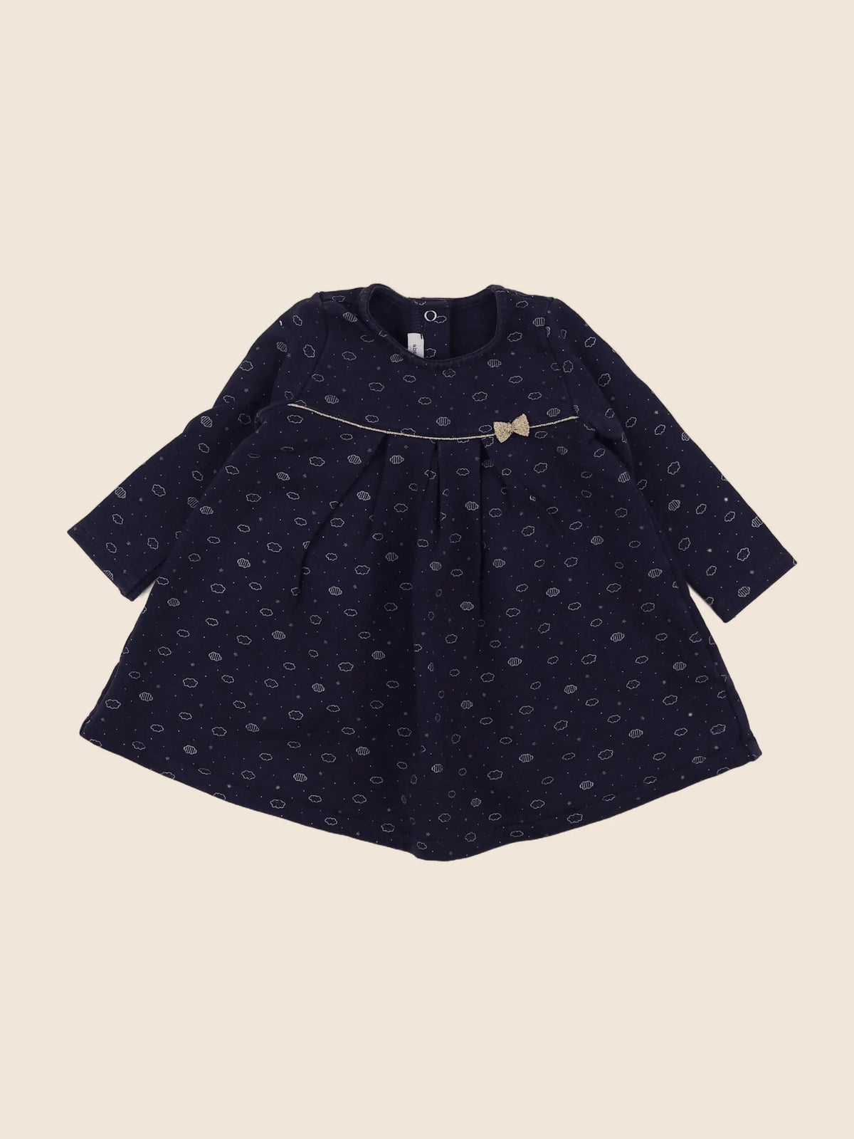 Absorba - robe bleu, or - 12 mois