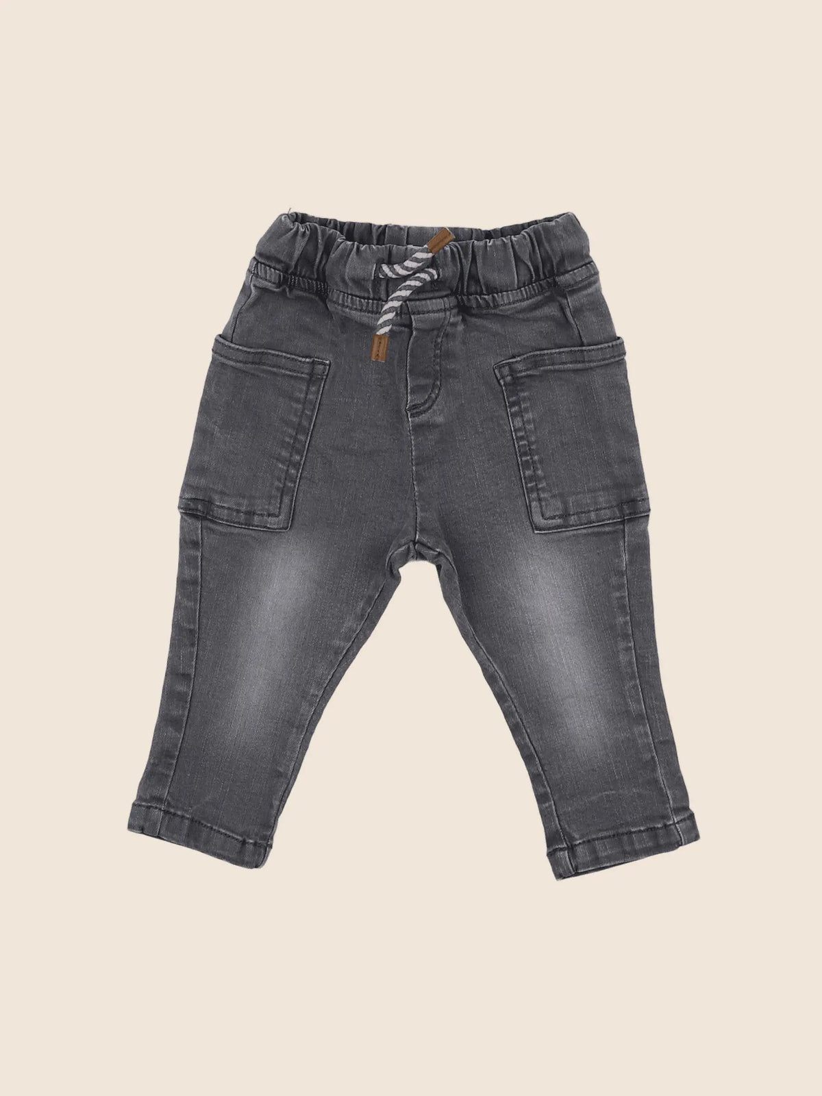 Vertbaudet - jean gris - 6 mois