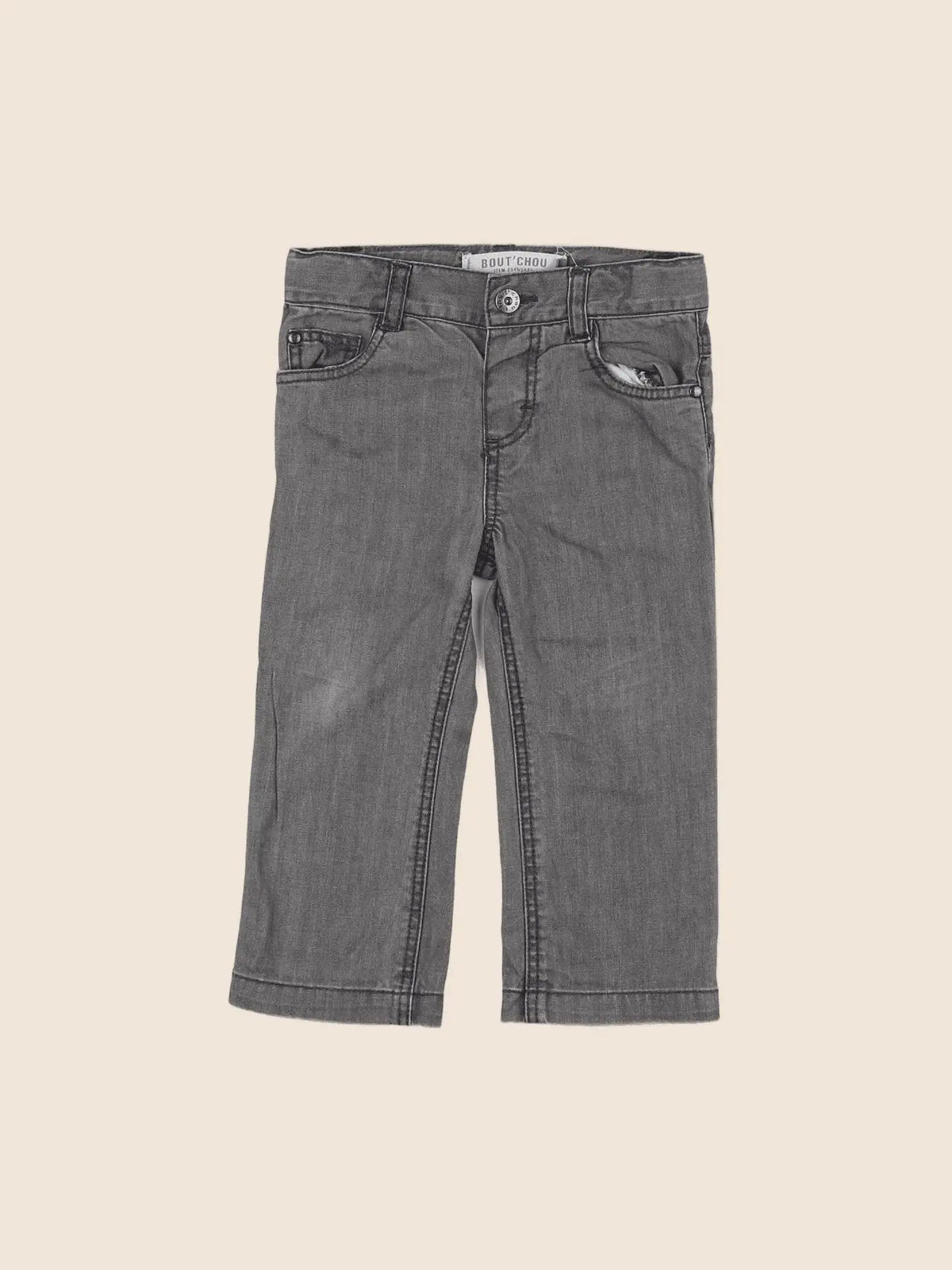 Boutchou - jean gris - 12 mois