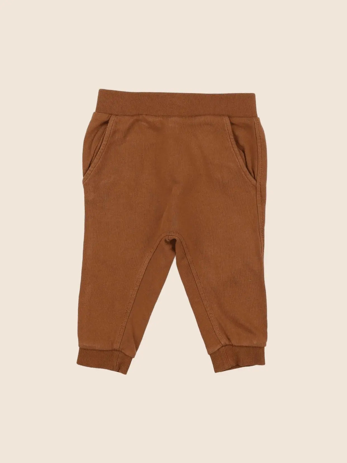H&M - jogging marron - 6/9 mois