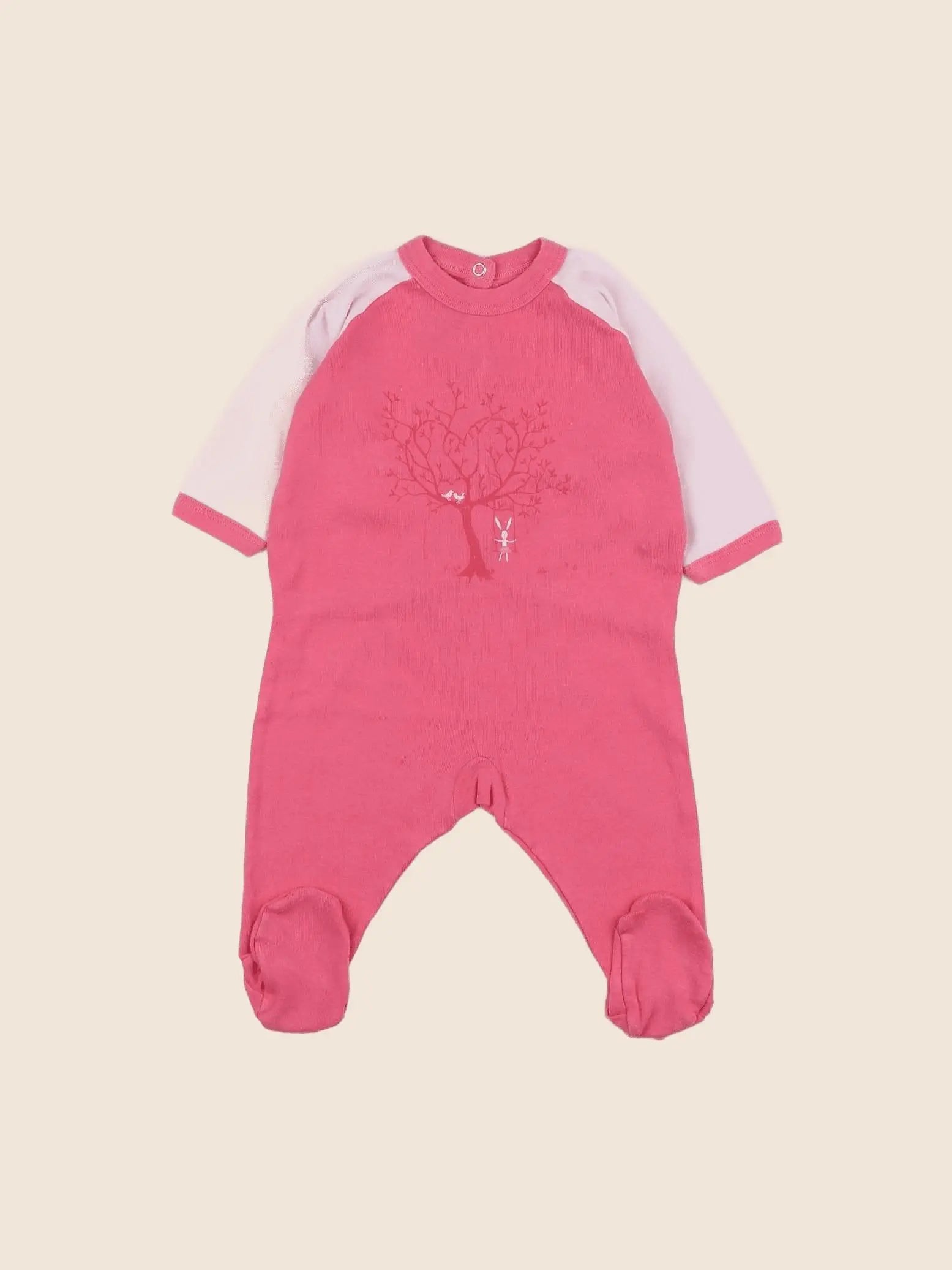 Petit Bateau - pyjama coton rose - 3 mois