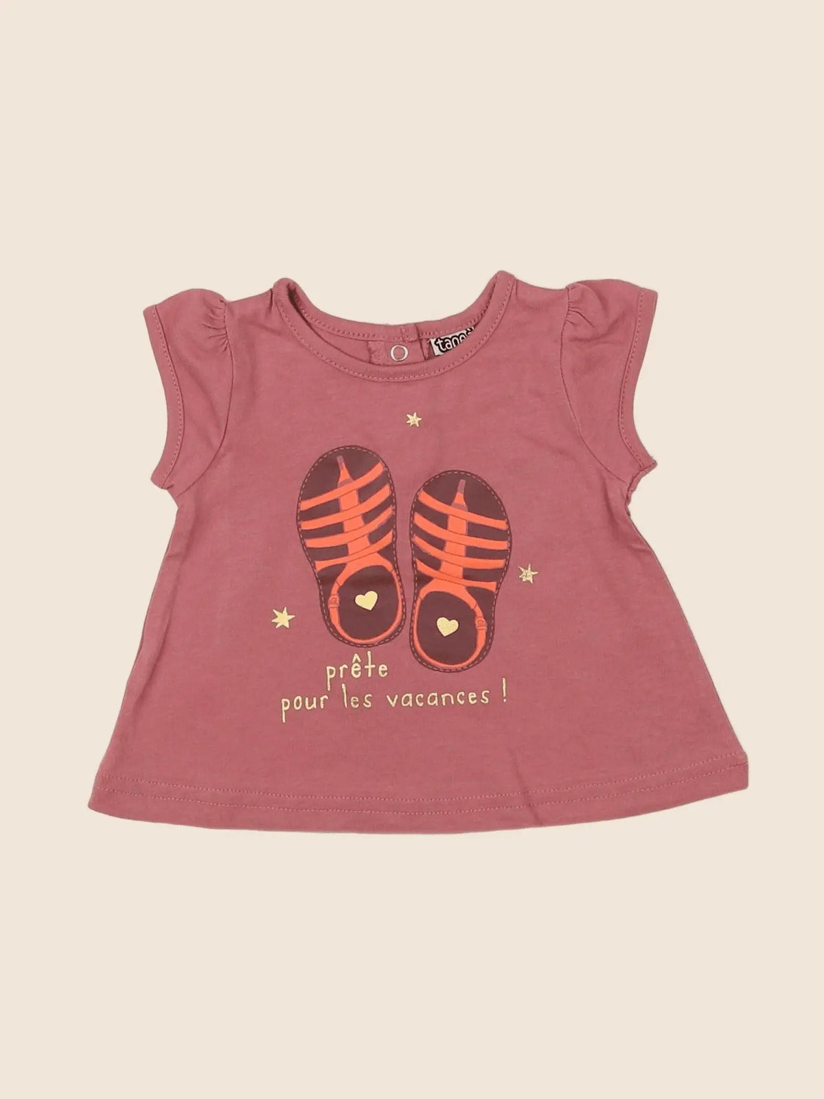 Tape à l'oeil - tee-shirt rose - 3 mois