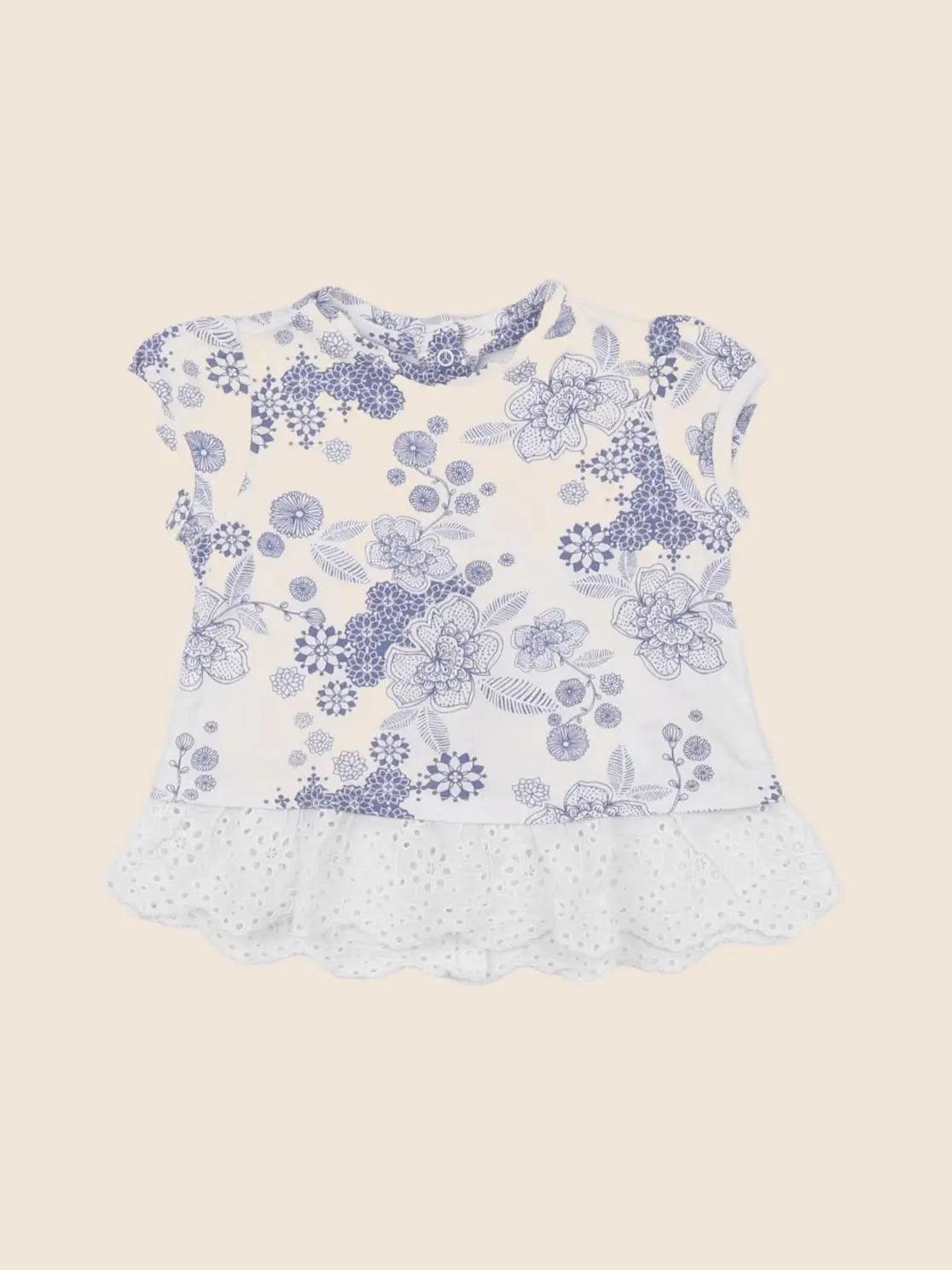 Vertbaudet - tee-shirt bleu - 6 mois