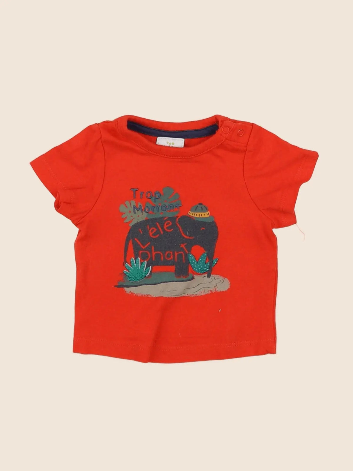 Tape à l'oeil - tee-shirt rouge - 3 mois