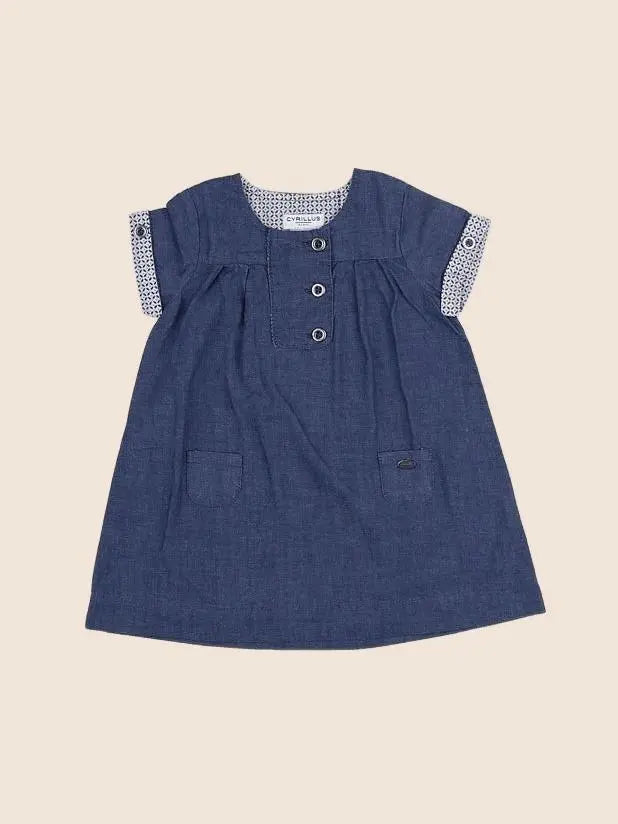 Cyrillus - robe bleu - 6 mois