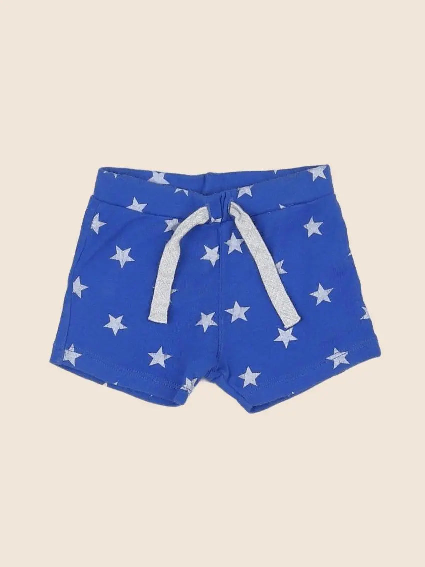 Petit Bateau - short bleu - 3 mois