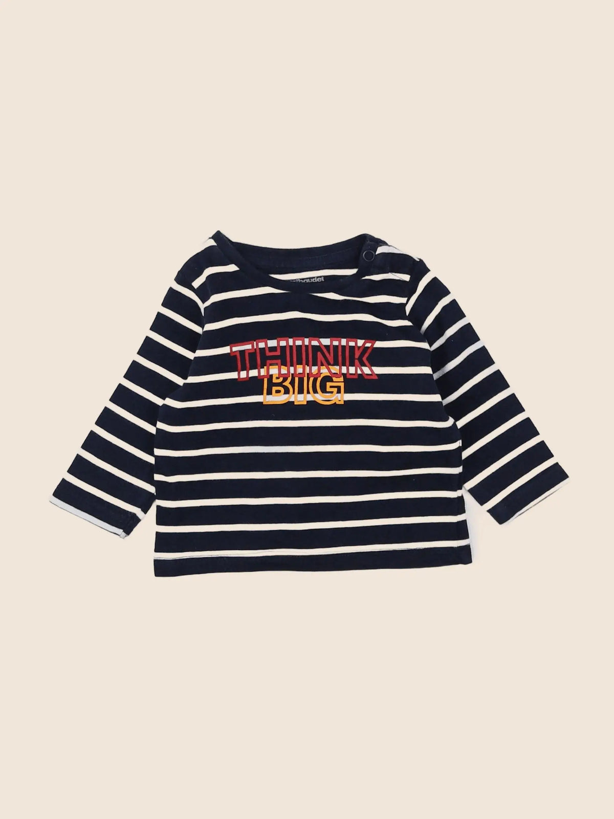 Vertbaudet - tee-shirt bleu - 3 mois