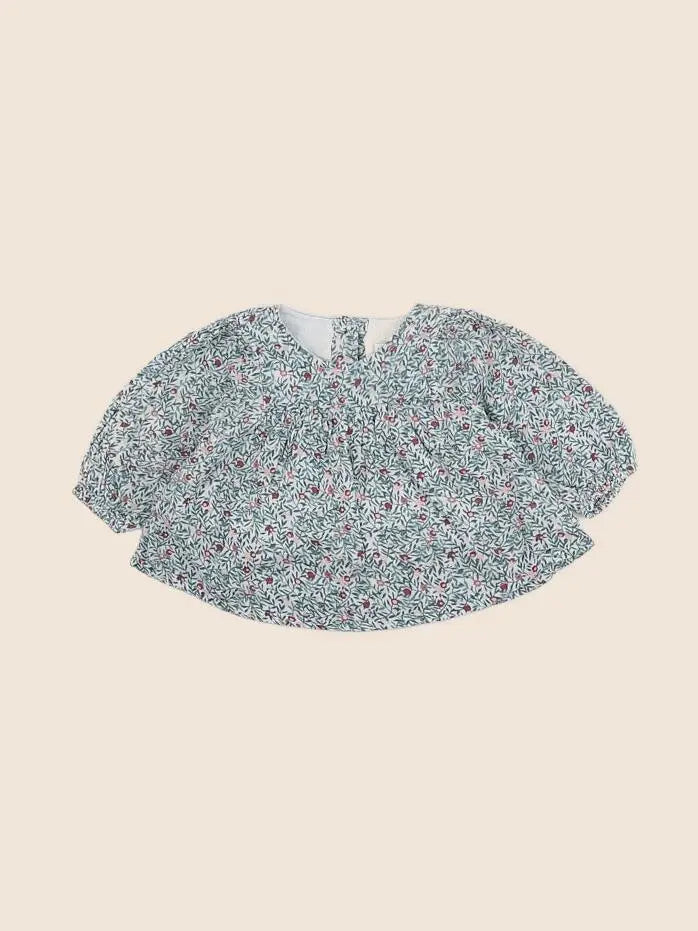 Vertbaudet - blouse vert, rose - 3 mois