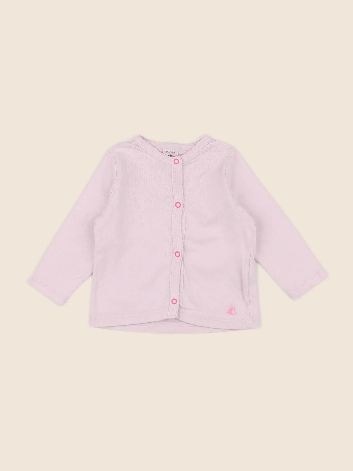 Petit Bateau - tee-shirt rose - 12 mois