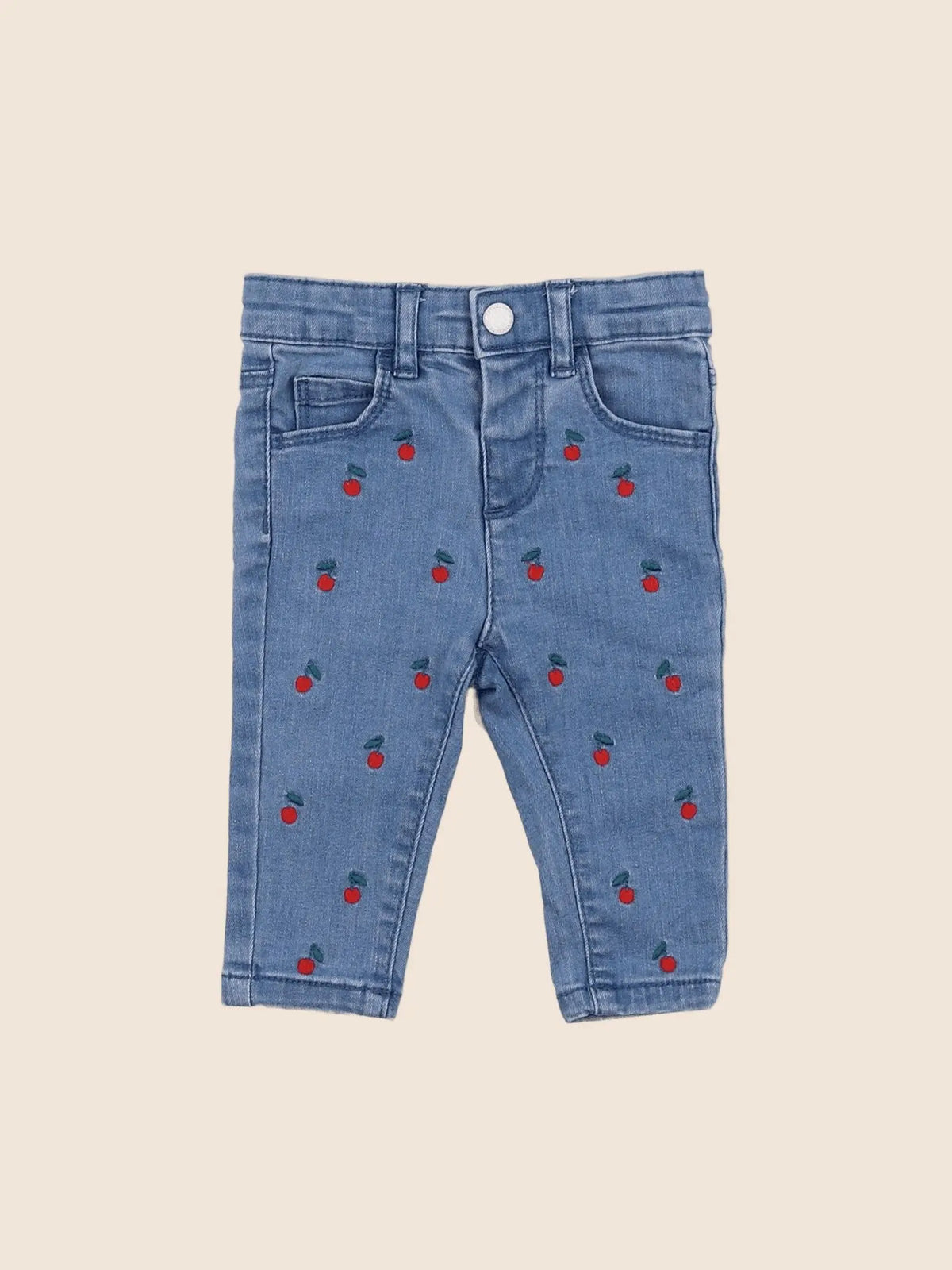 Vertbaudet - jean bleu - 3 mois