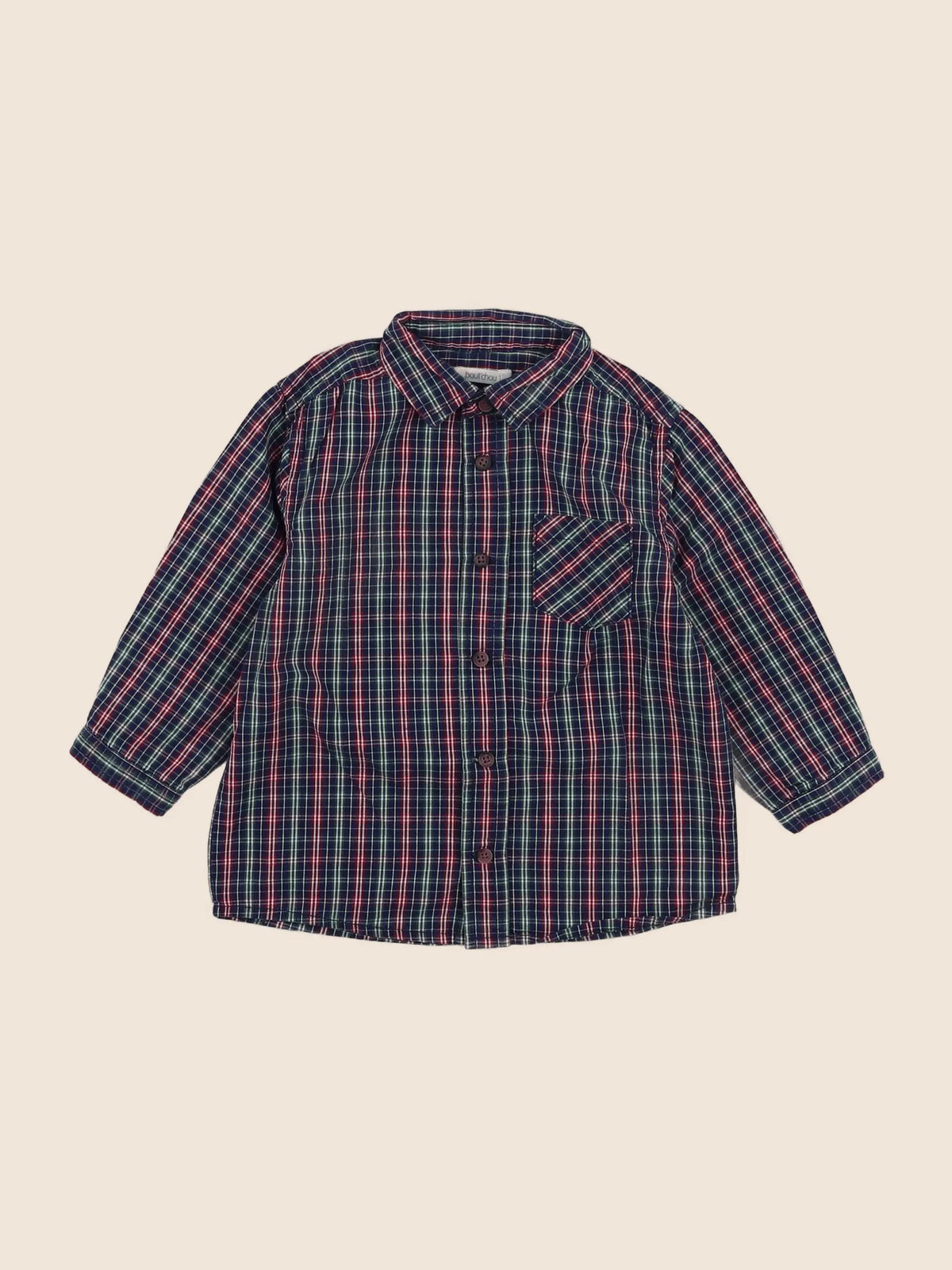 Boutchou - chemise multicolore - 18 mois