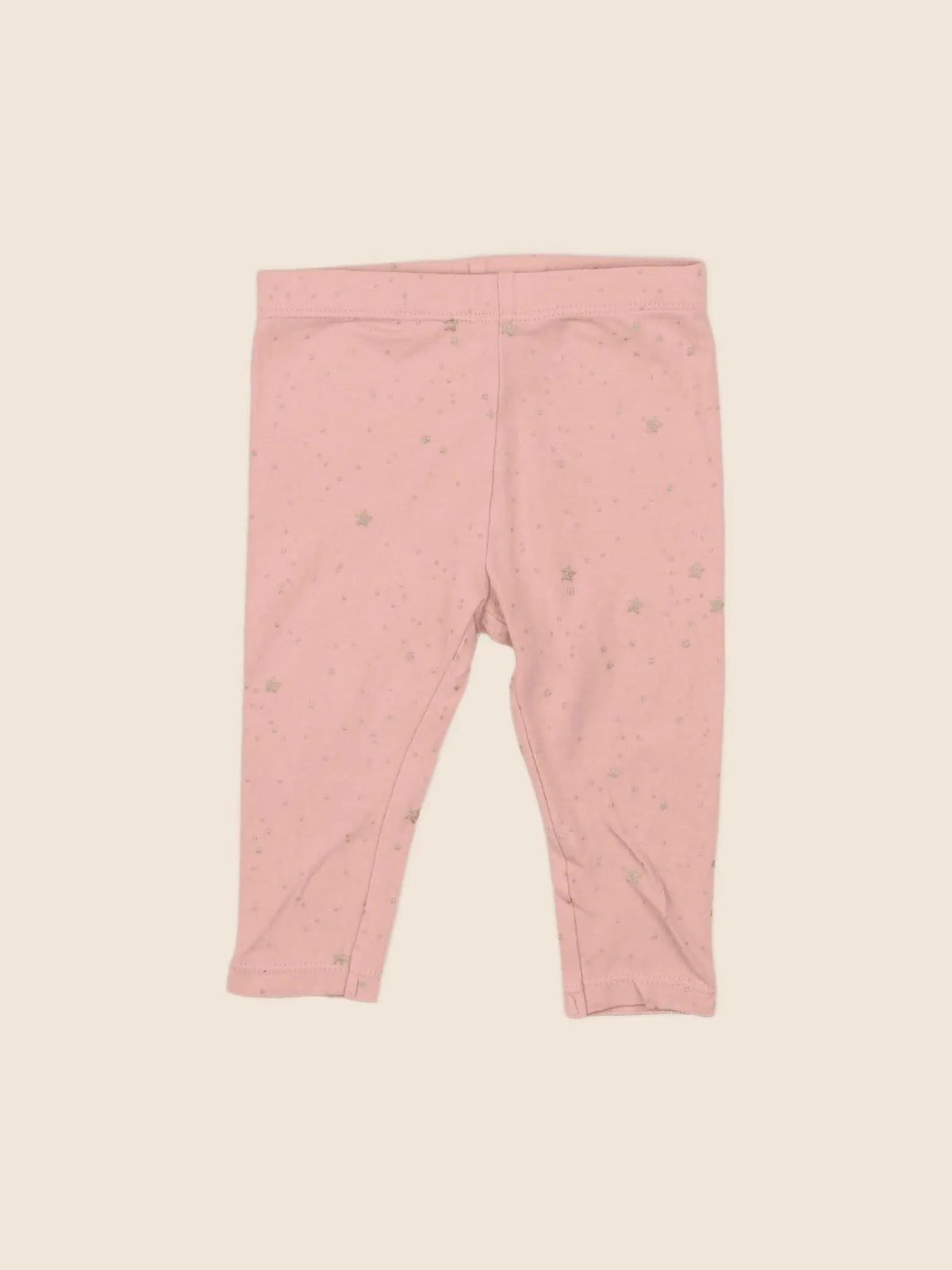 Vertbaudet - legging rose, or - 6 mois