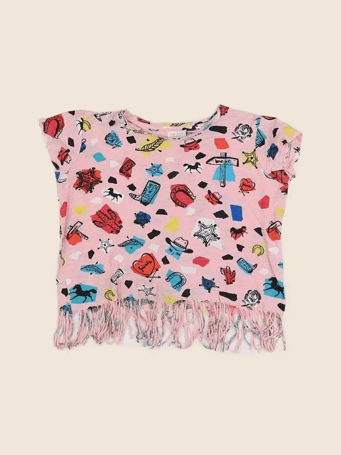 Tape à l'oeil - tee-shirt rose - 6 mois